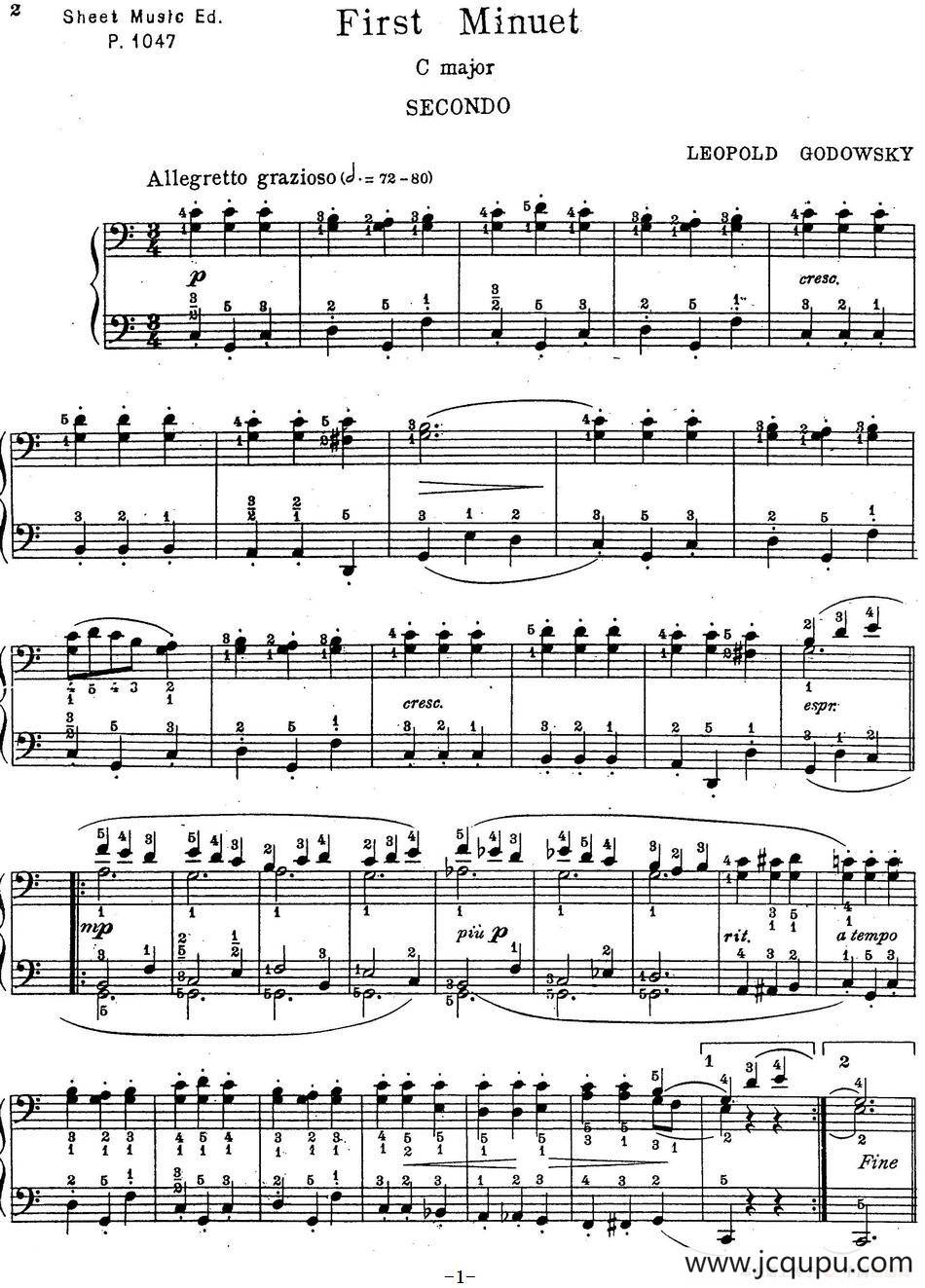 7 Ancient-Dances-(4H) 四手联弹 （七首古风舞曲·1）简谱