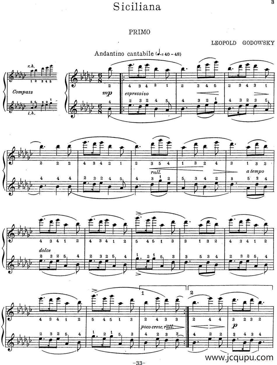 7 Ancient-Dances-(4H) 四手联弹 （七首古风舞曲·6）简谱