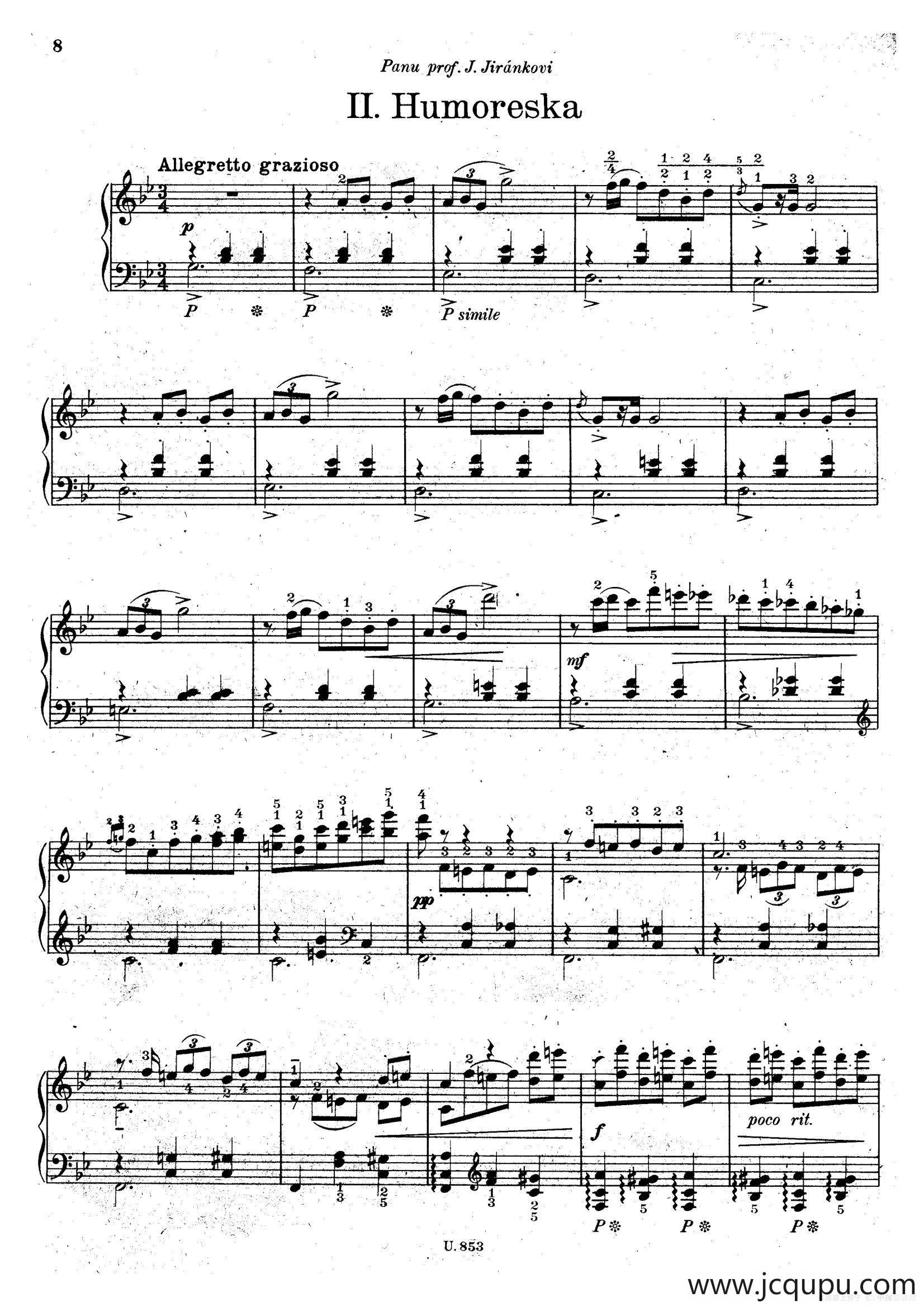 Six Piano Pieces Op.7（6首钢琴小品·Ⅱ）简谱