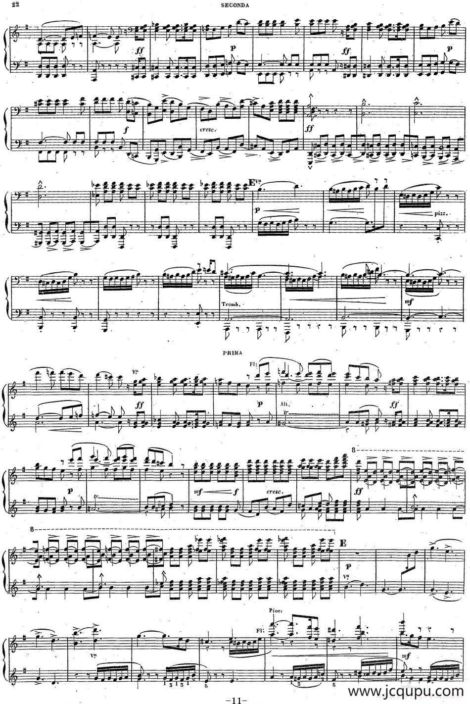 Harold en Italie Op.16 - 4 Hands（哈罗尔德在意大利·四手联弹）（P11——20）简谱