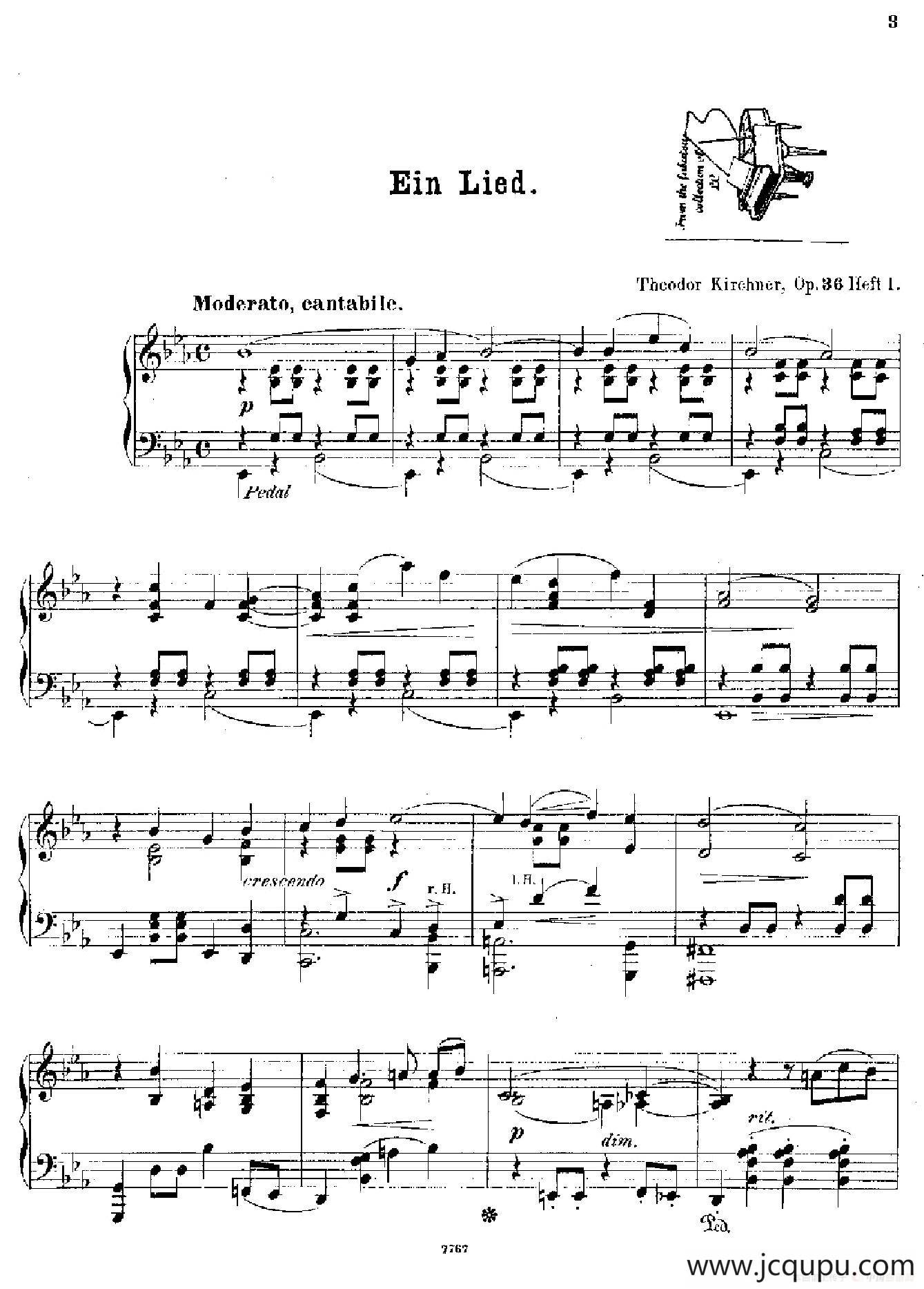 Phantasien Am Clavier Op.36（幻想曲集·第一首）简谱