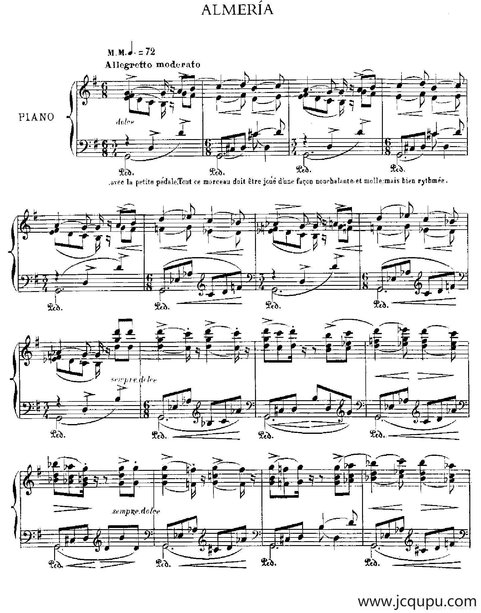 伊贝利亚组曲：ALMERIA简谱