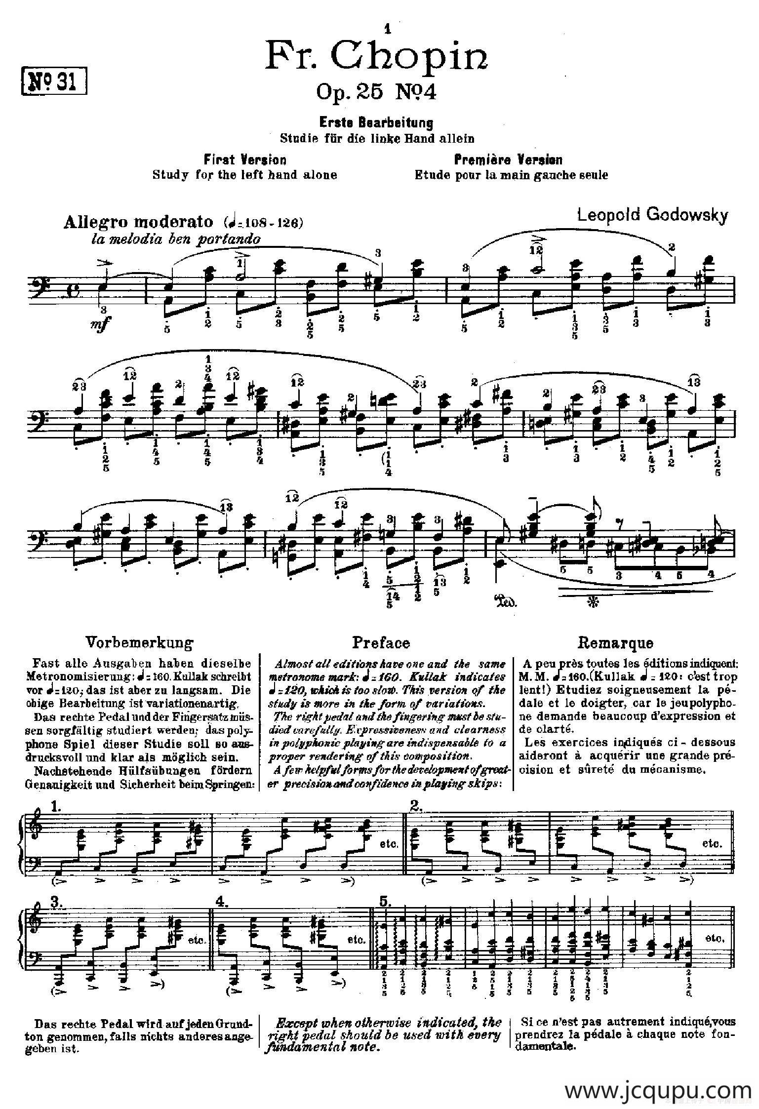 53首改编练习曲（No.31）简谱