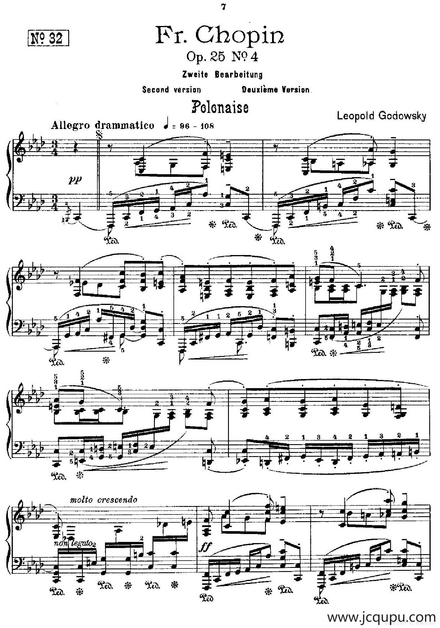 53首改编练习曲（No.32）简谱