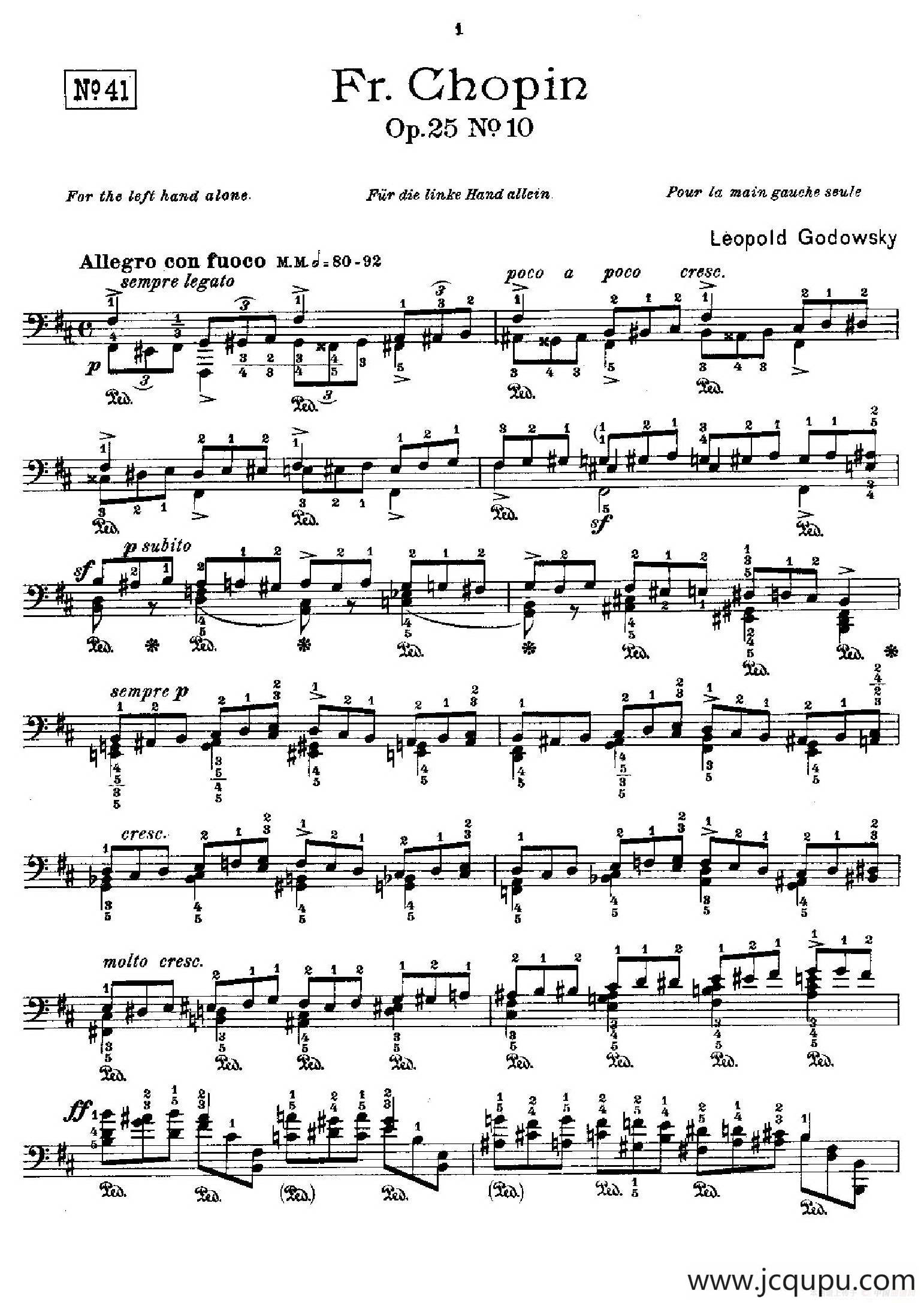 53首改编练习曲（No.41）简谱