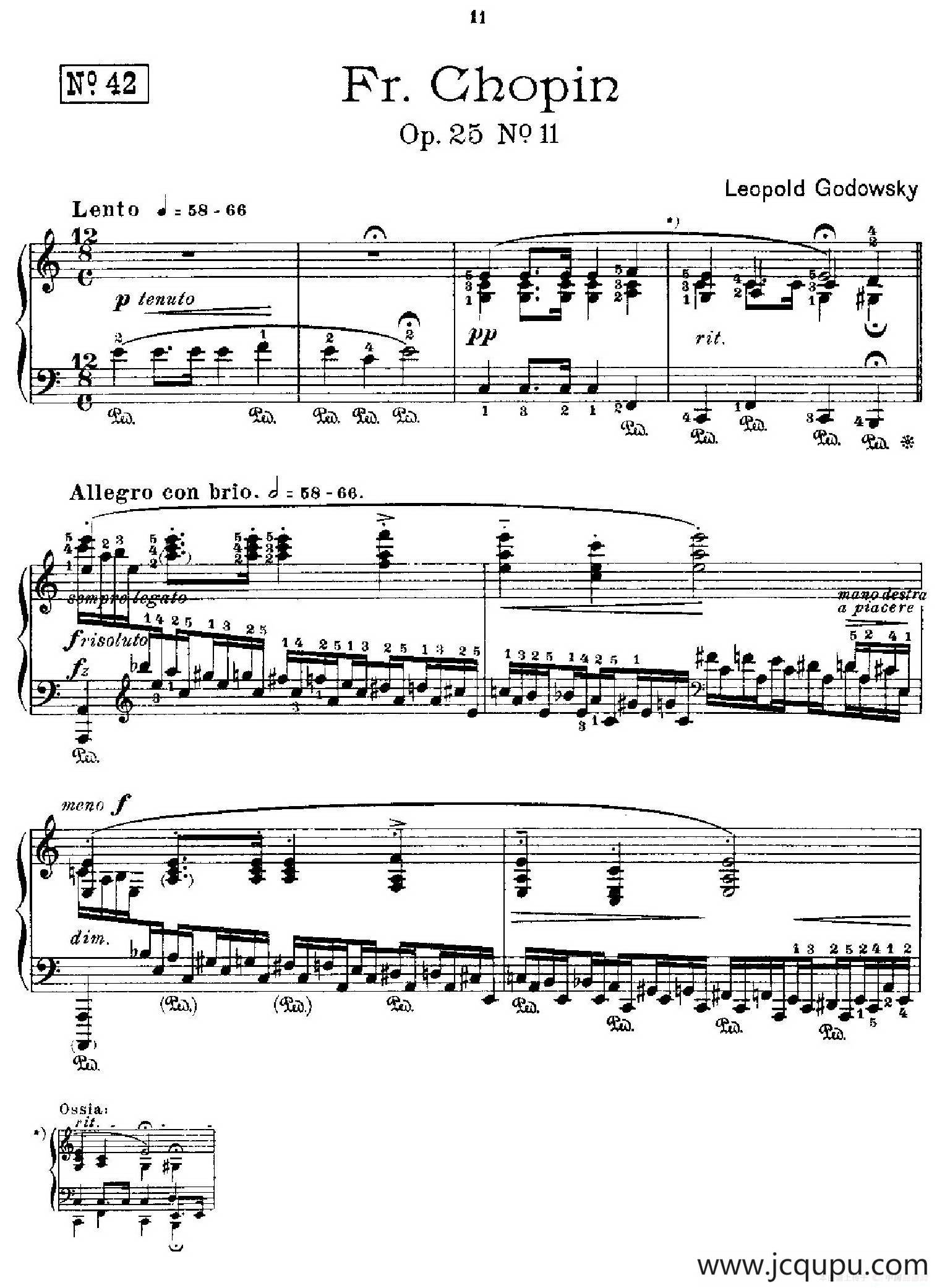 53首改编练习曲（No.42）简谱