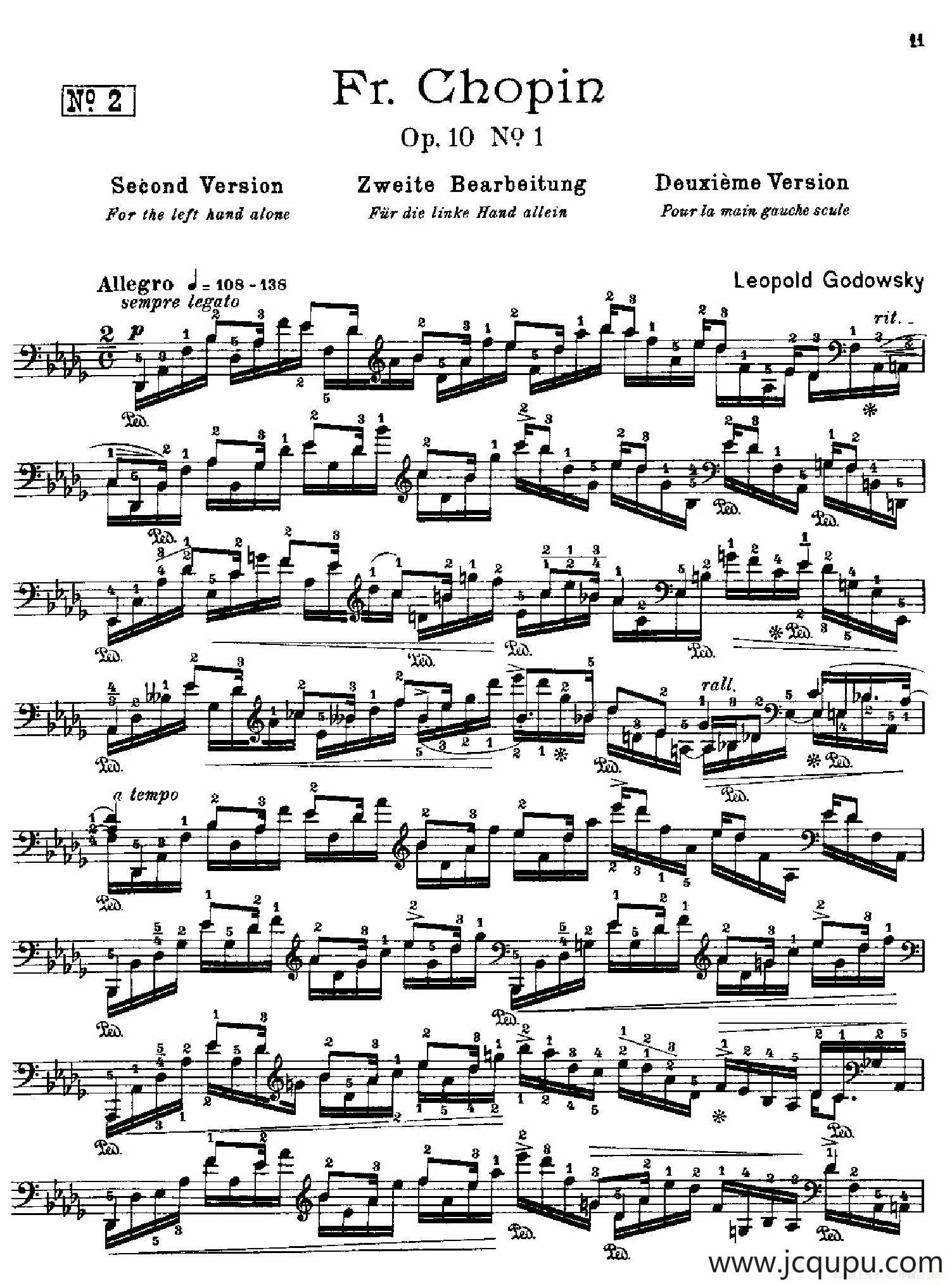 53首改编练习曲（No.2）简谱