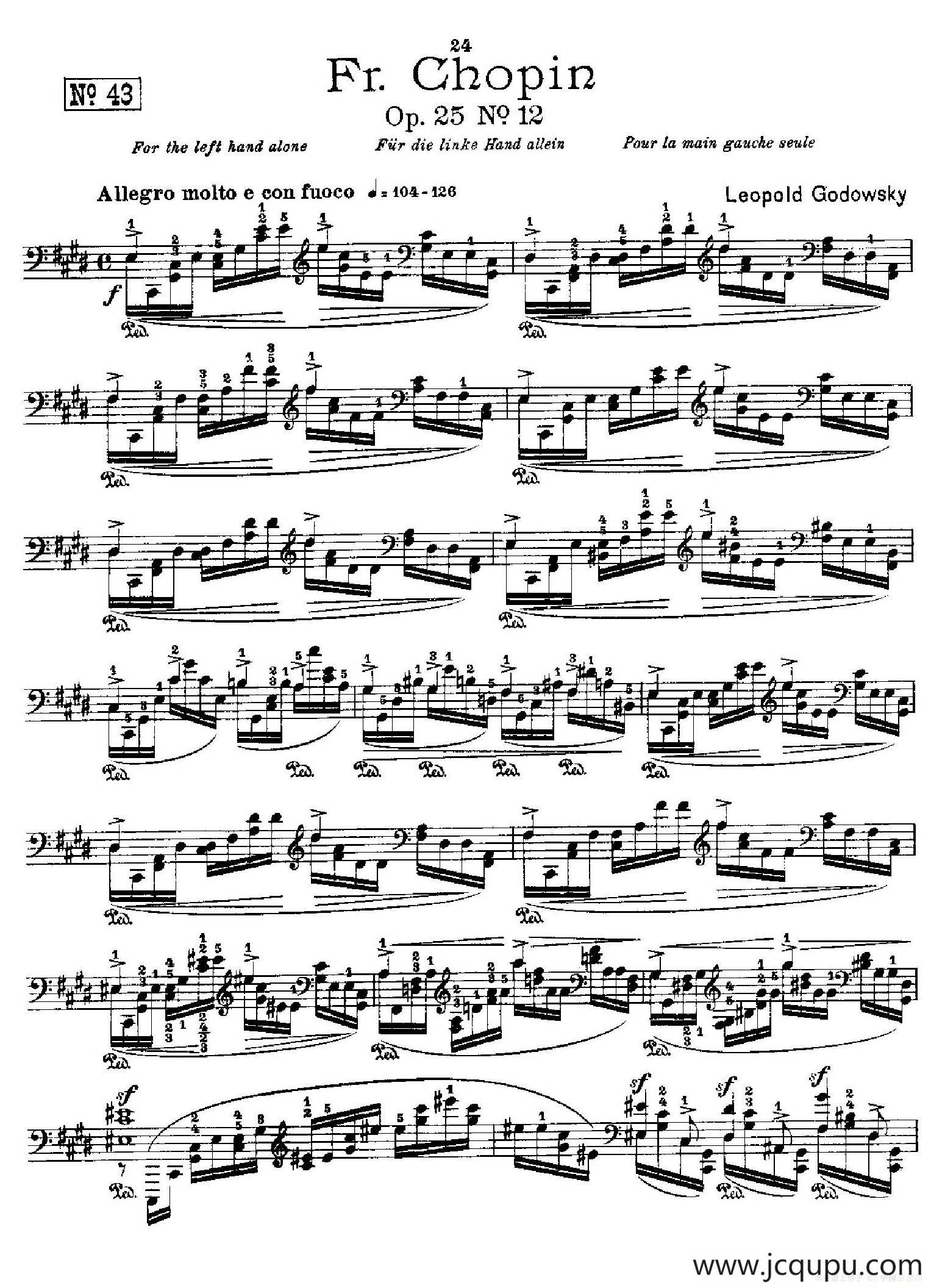 53首改编练习曲（No.43）简谱