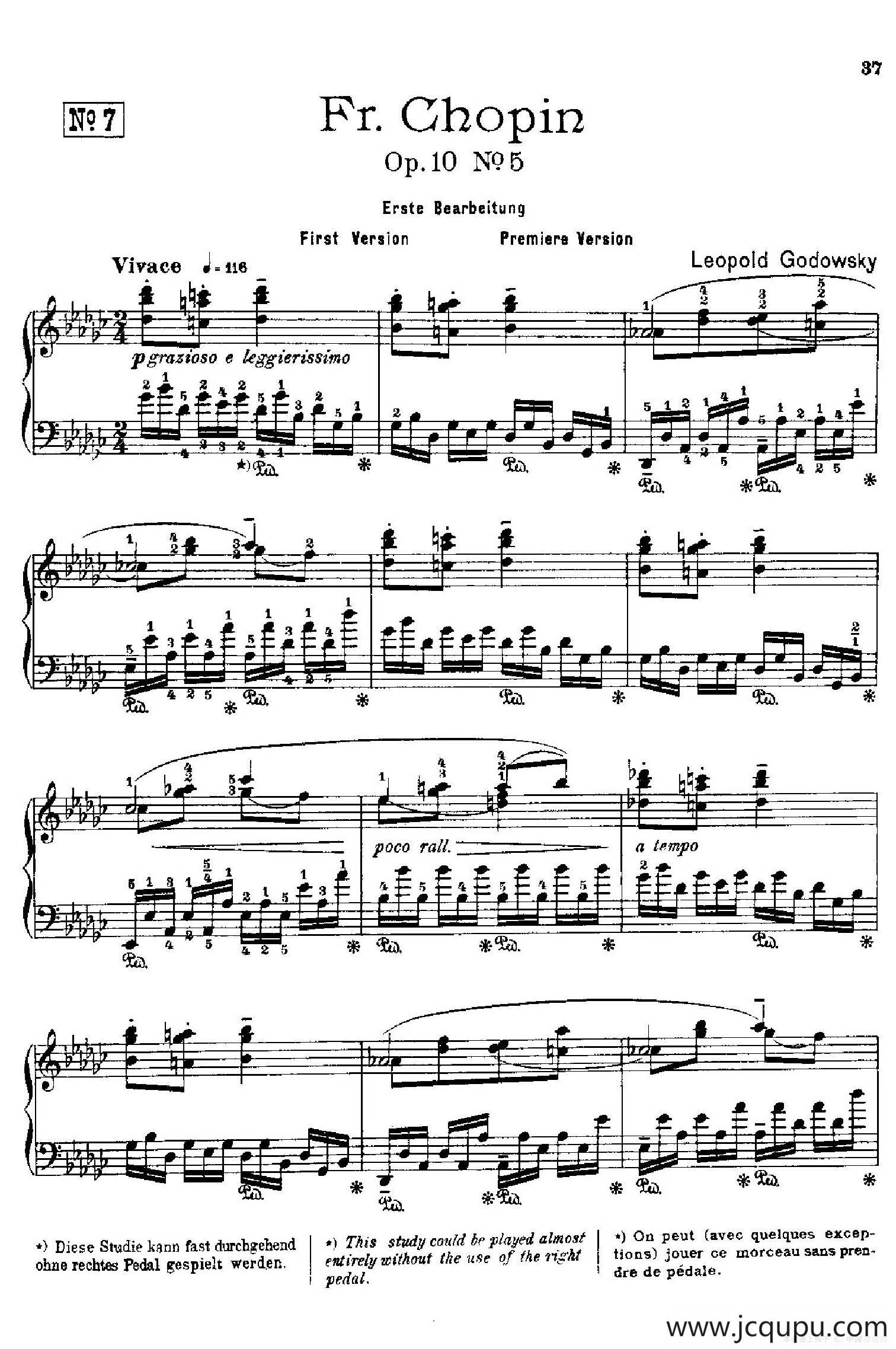 53首改编练习曲（No.7）简谱