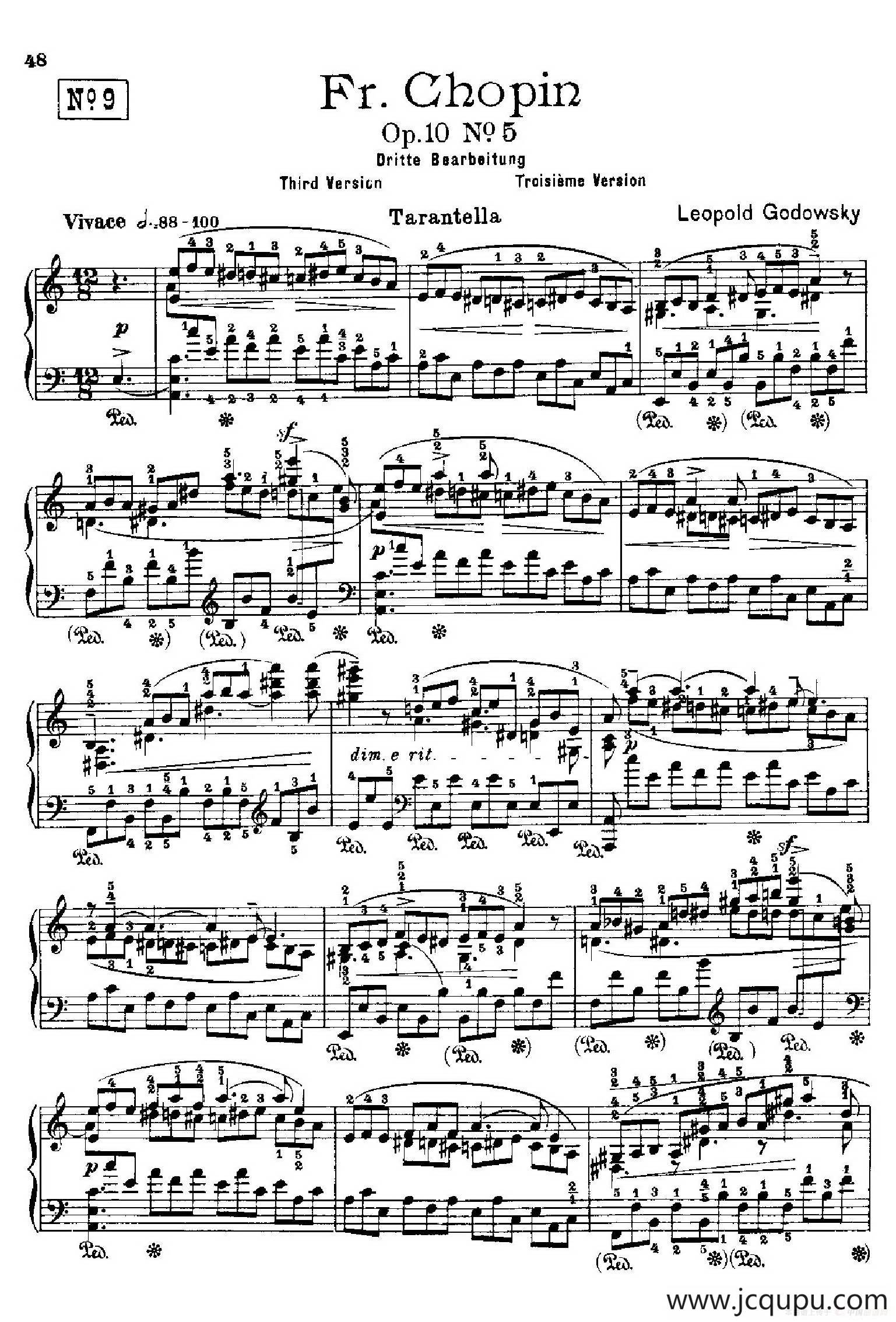 53首改编练习曲（No.9）简谱