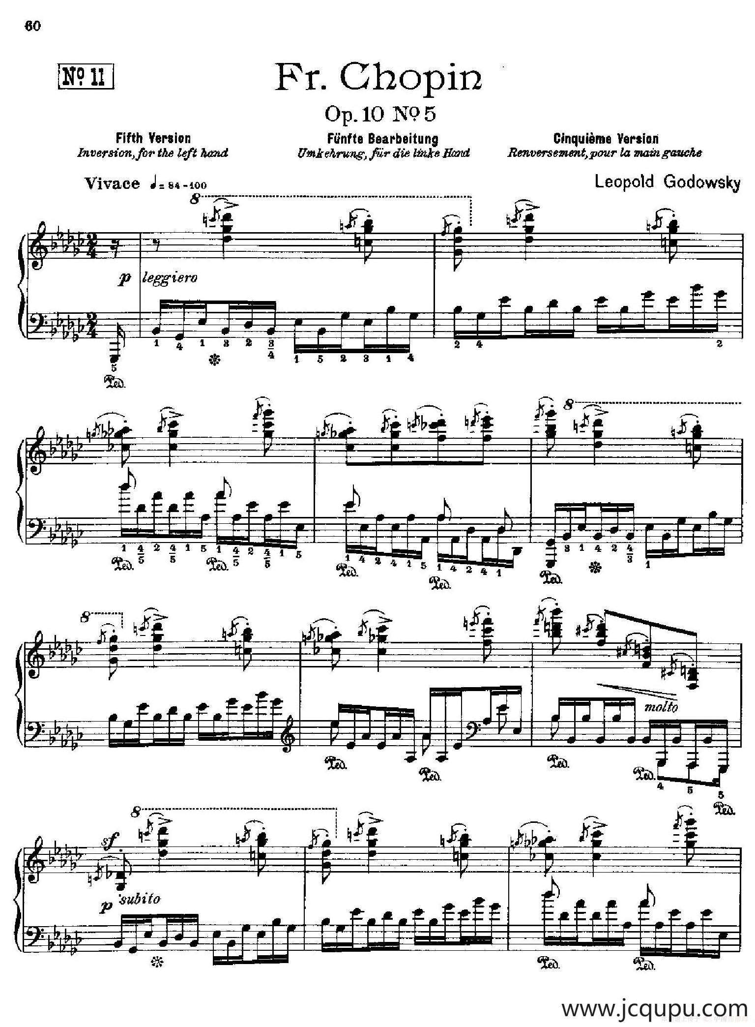 53首改编练习曲（No.11）简谱