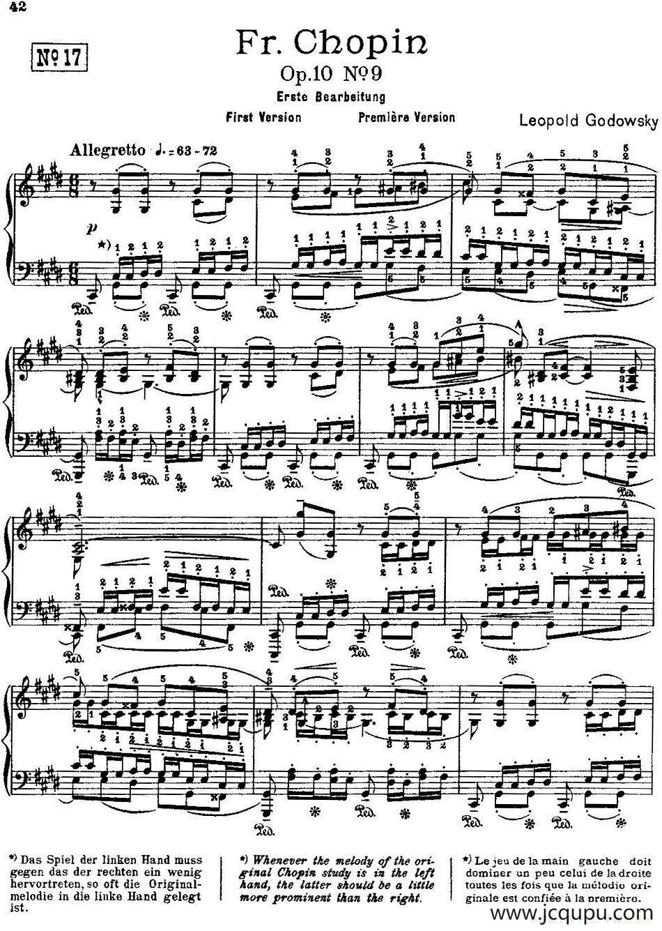 53首改编练习曲（No.17）简谱