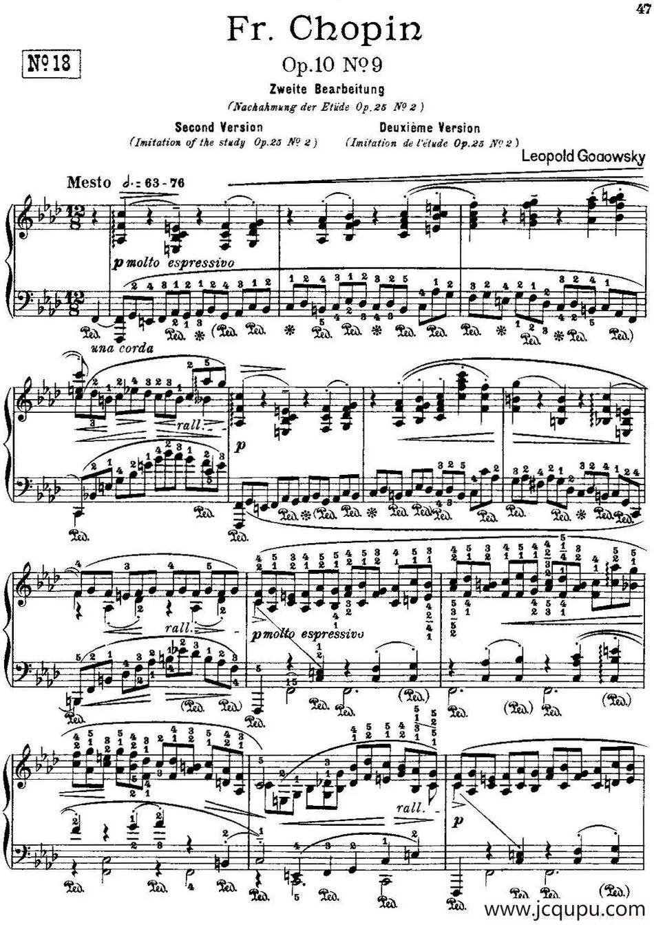 53首改编练习曲（No.18）简谱