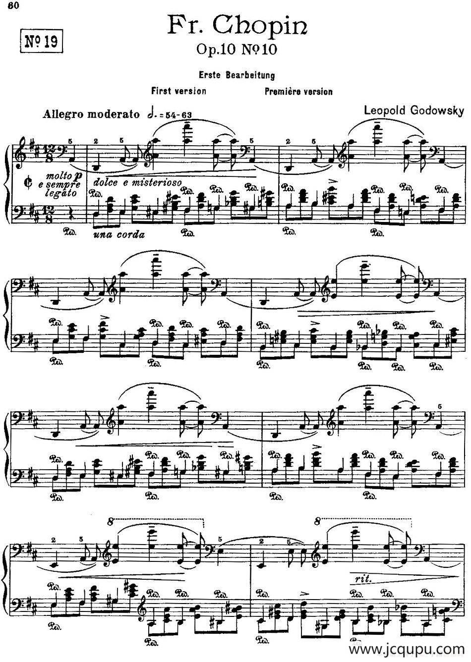 53首改编练习曲（No.19）简谱