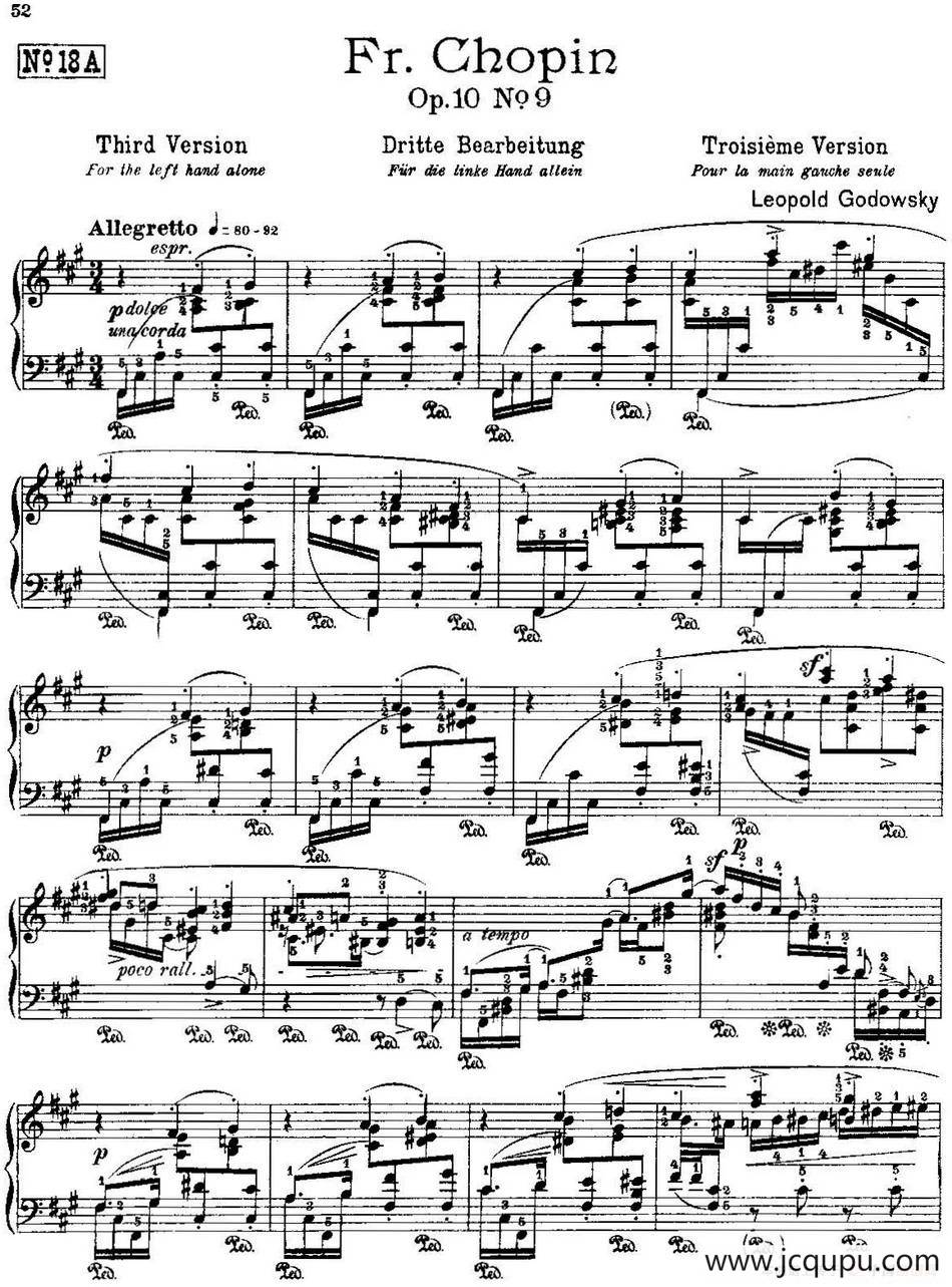 53首改编练习曲（No.18A）简谱