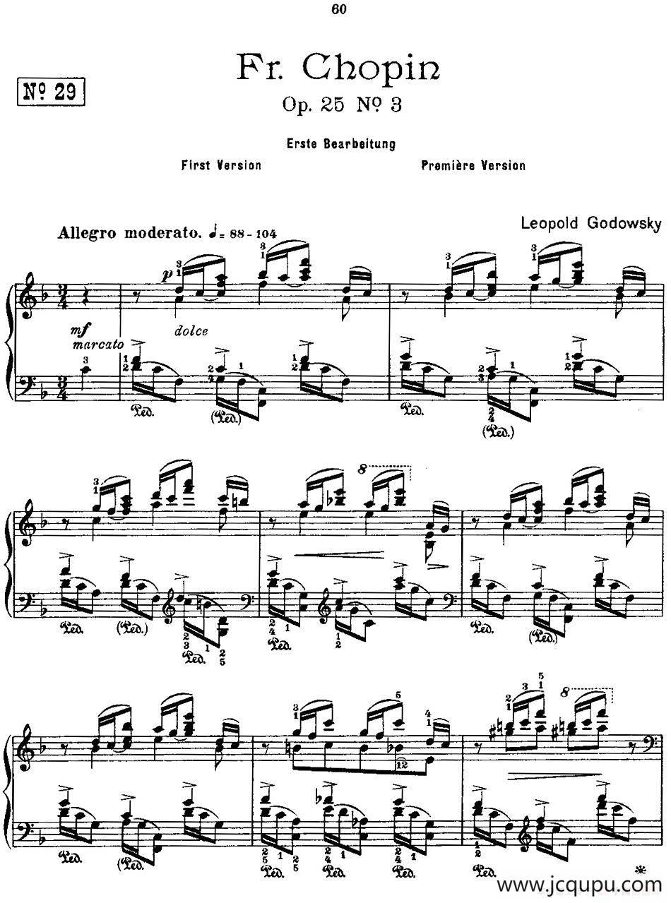 53首改编练习曲（No.29）简谱