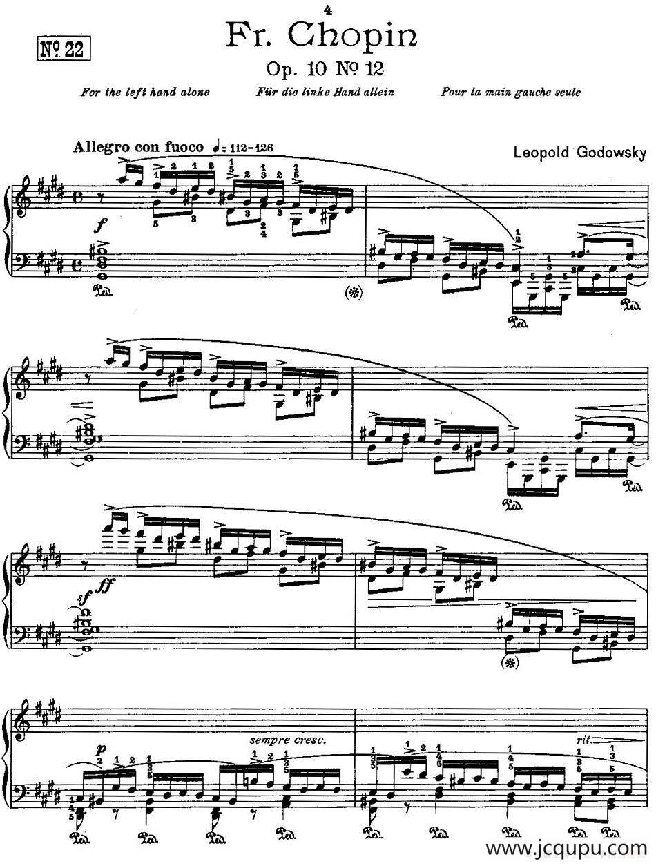 53首改编练习曲（No.22）简谱