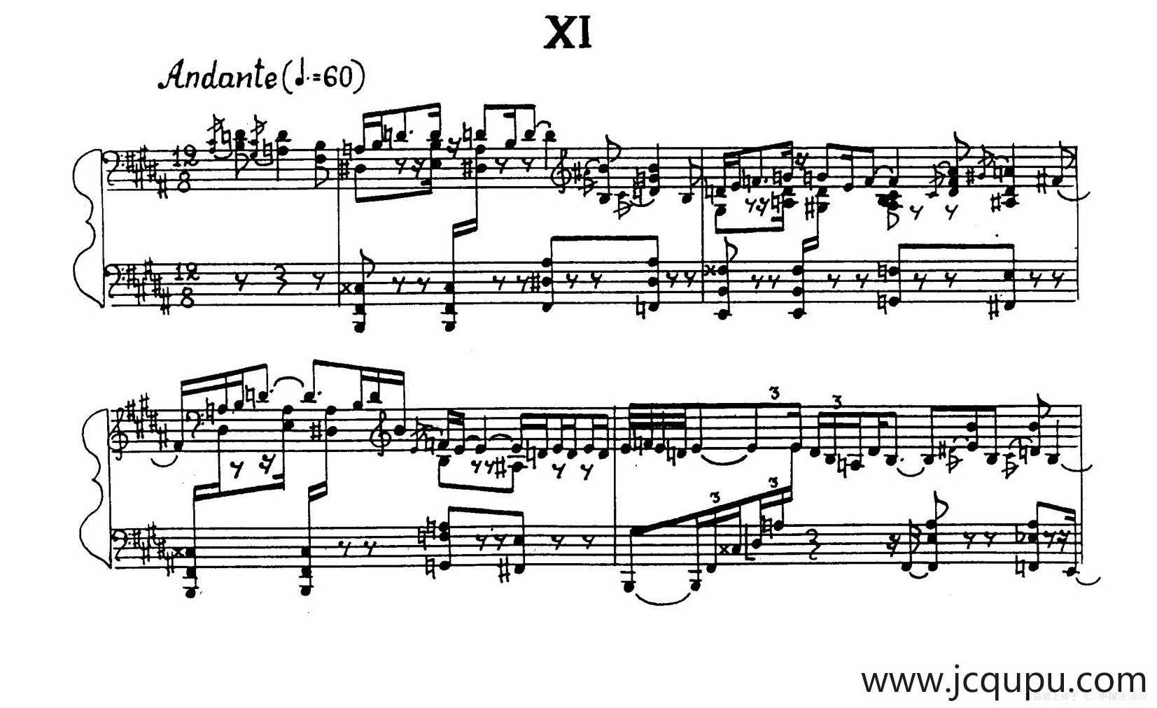 24 Preludes Op.53（24首前奏曲· Ⅺ）简谱