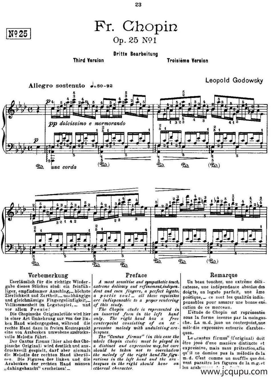 53首改编练习曲（No.25）简谱