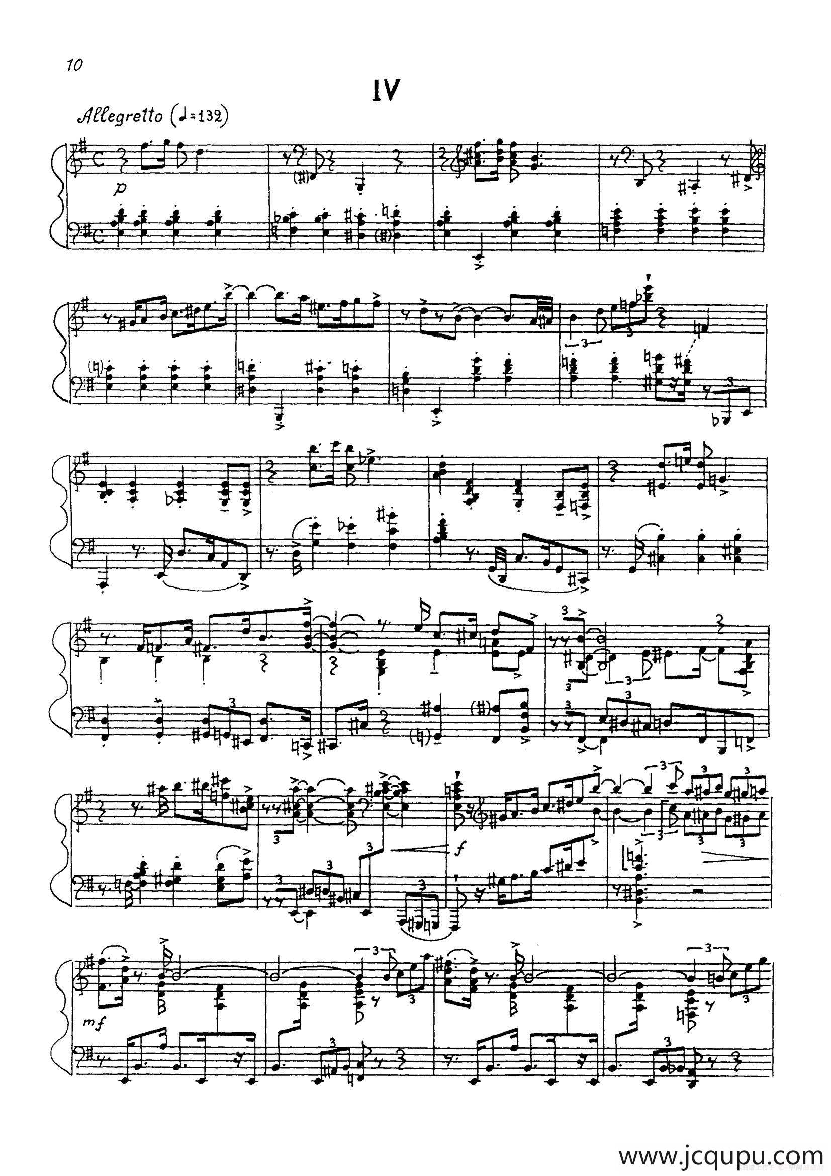 24 Preludes Op.53（24首前奏曲· Ⅳ）简谱