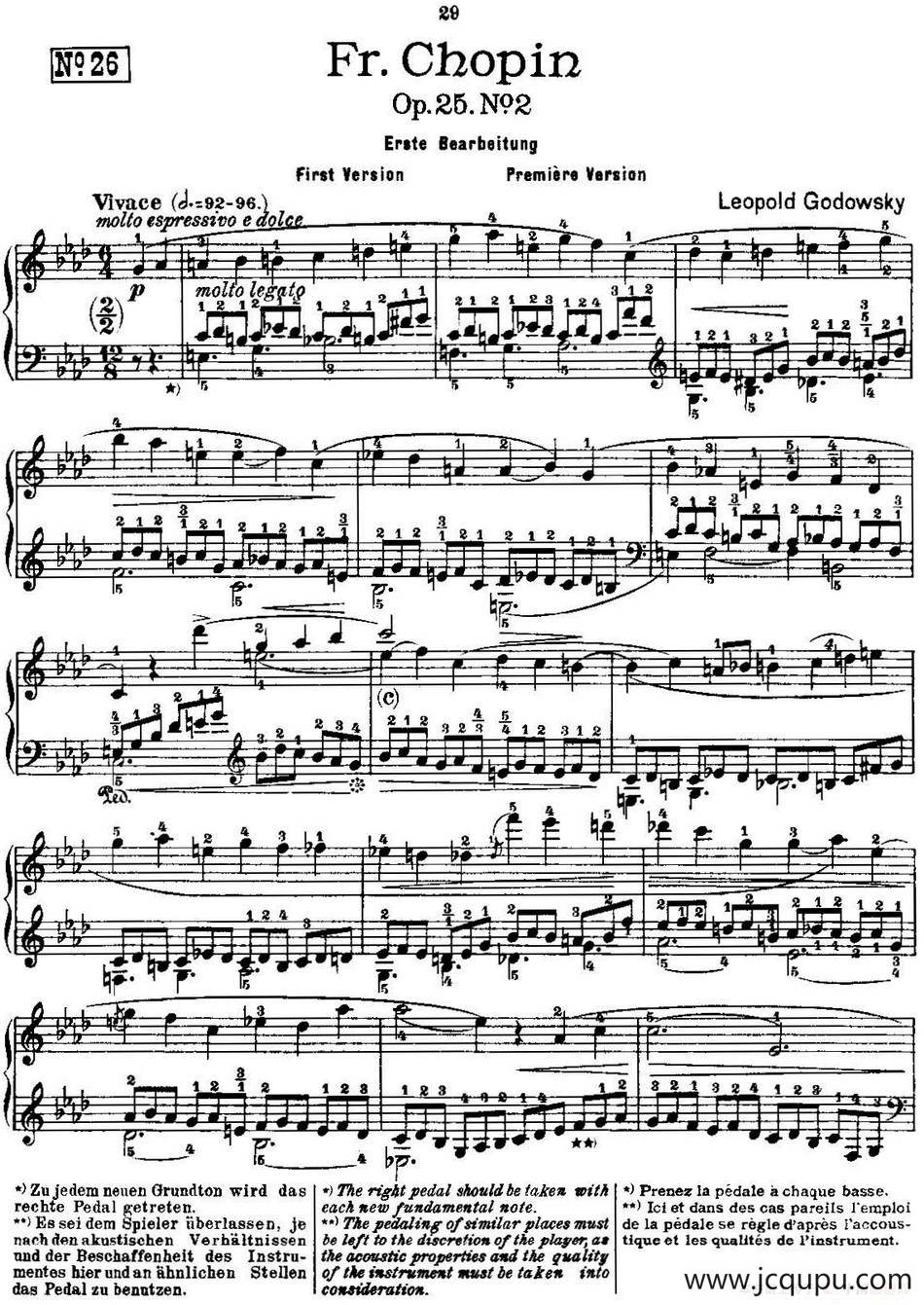 53首改编练习曲（No.26）简谱