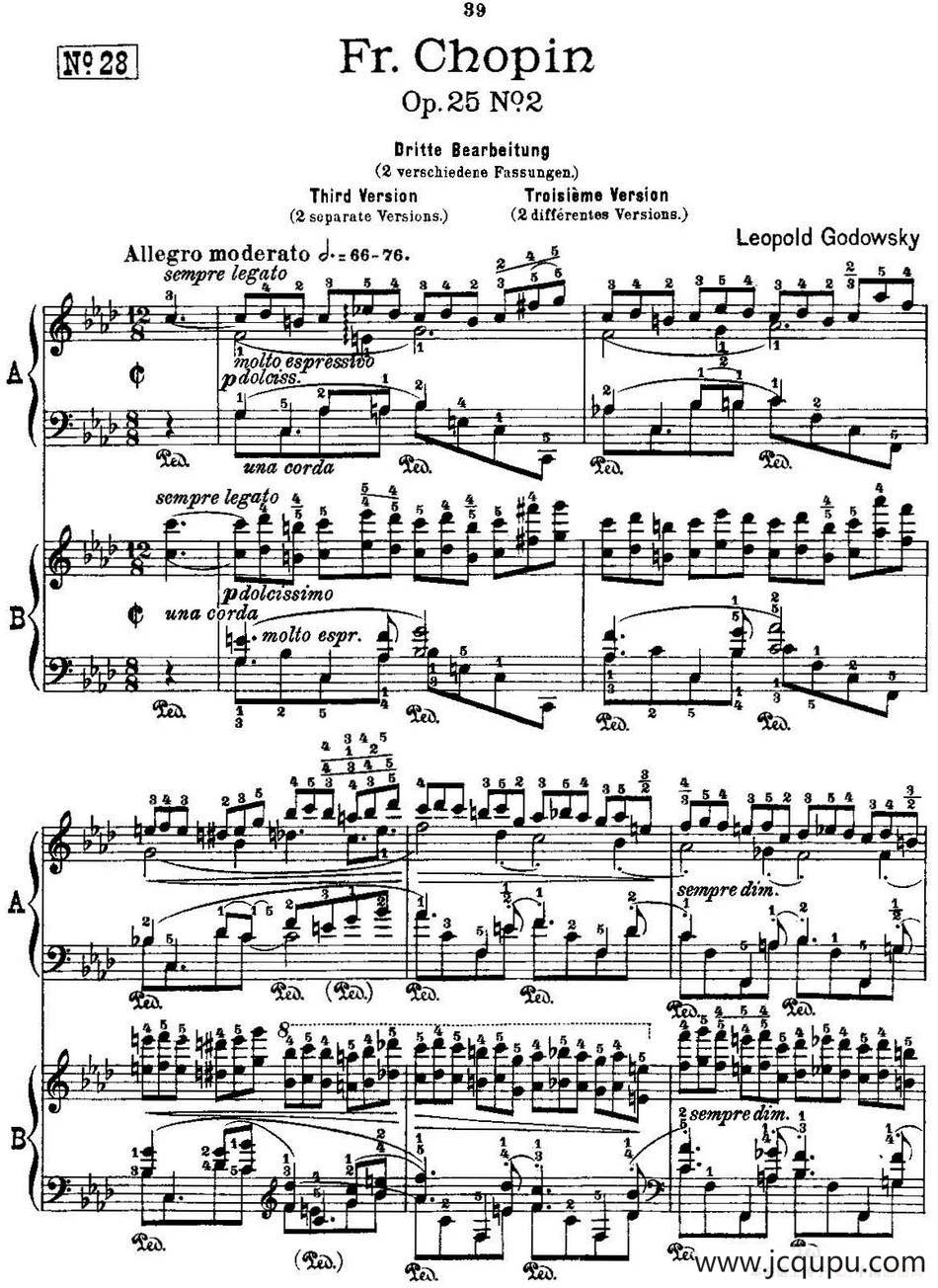 53首改编练习曲（No.28）简谱