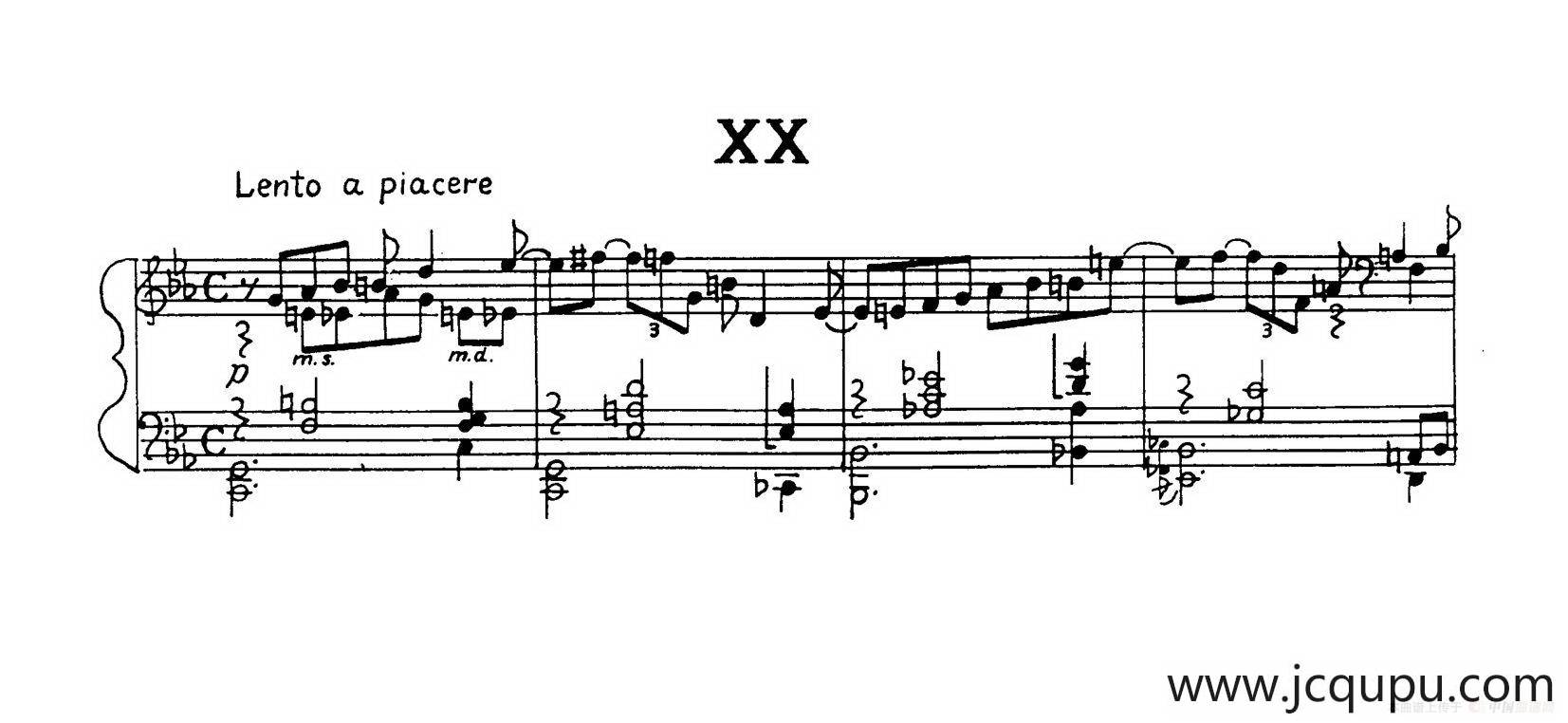 24 Preludes Op.53（24首前奏曲·XX）简谱