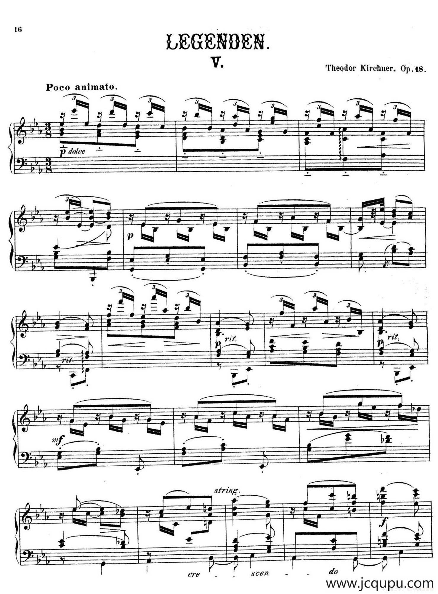 Legenden Op.18（9首传奇·Ⅴ）简谱