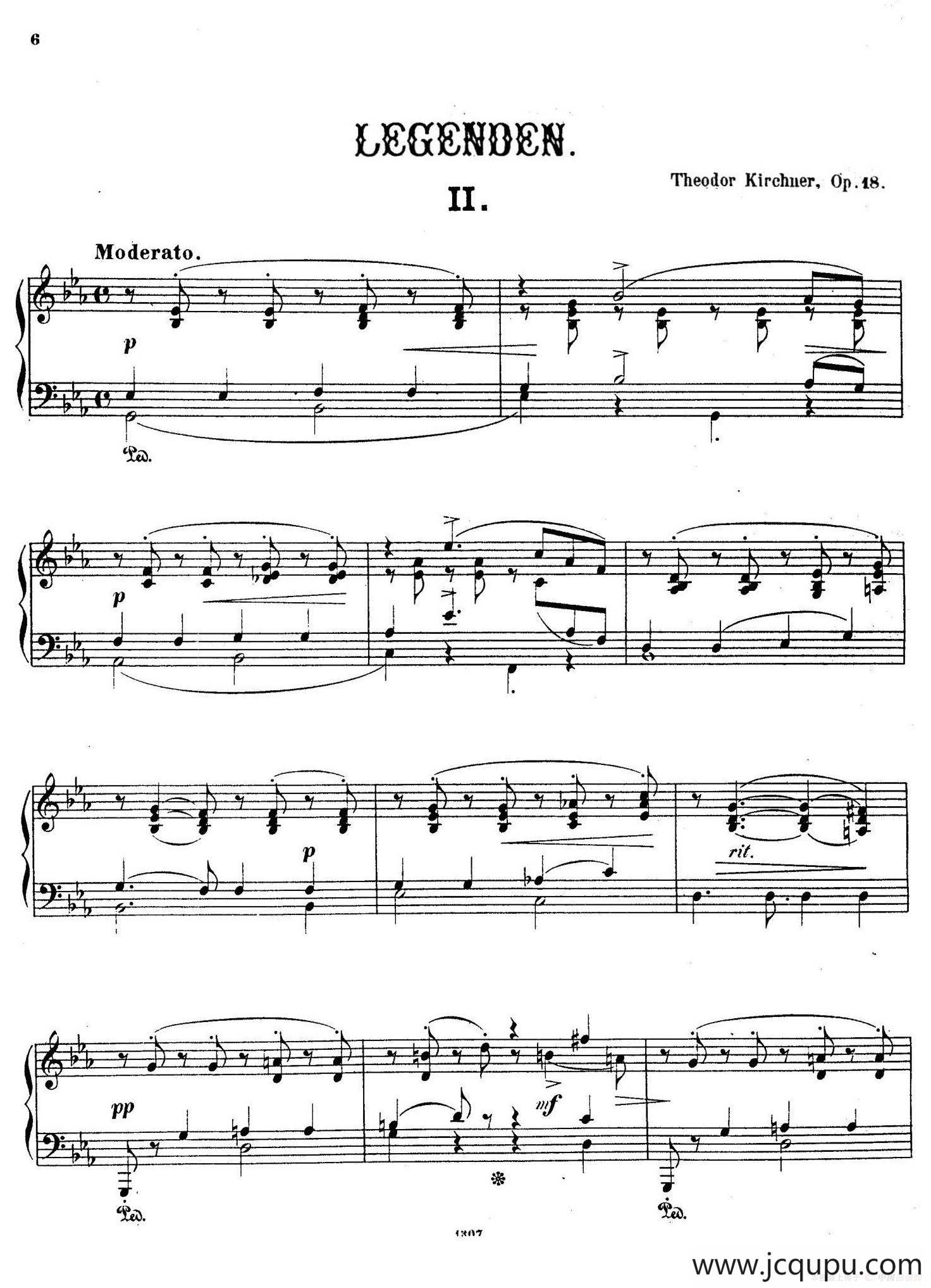 Legenden Op.18（9首传奇·Ⅱ）简谱