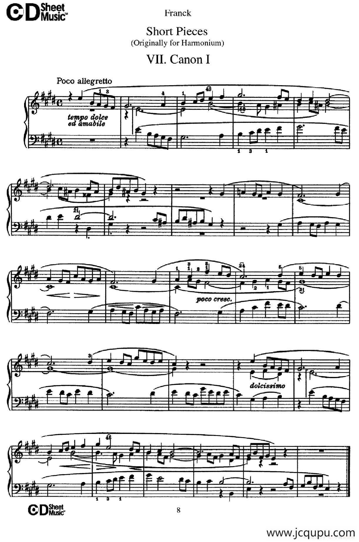 18 Short Pieces（18首小品·Ⅶ）简谱