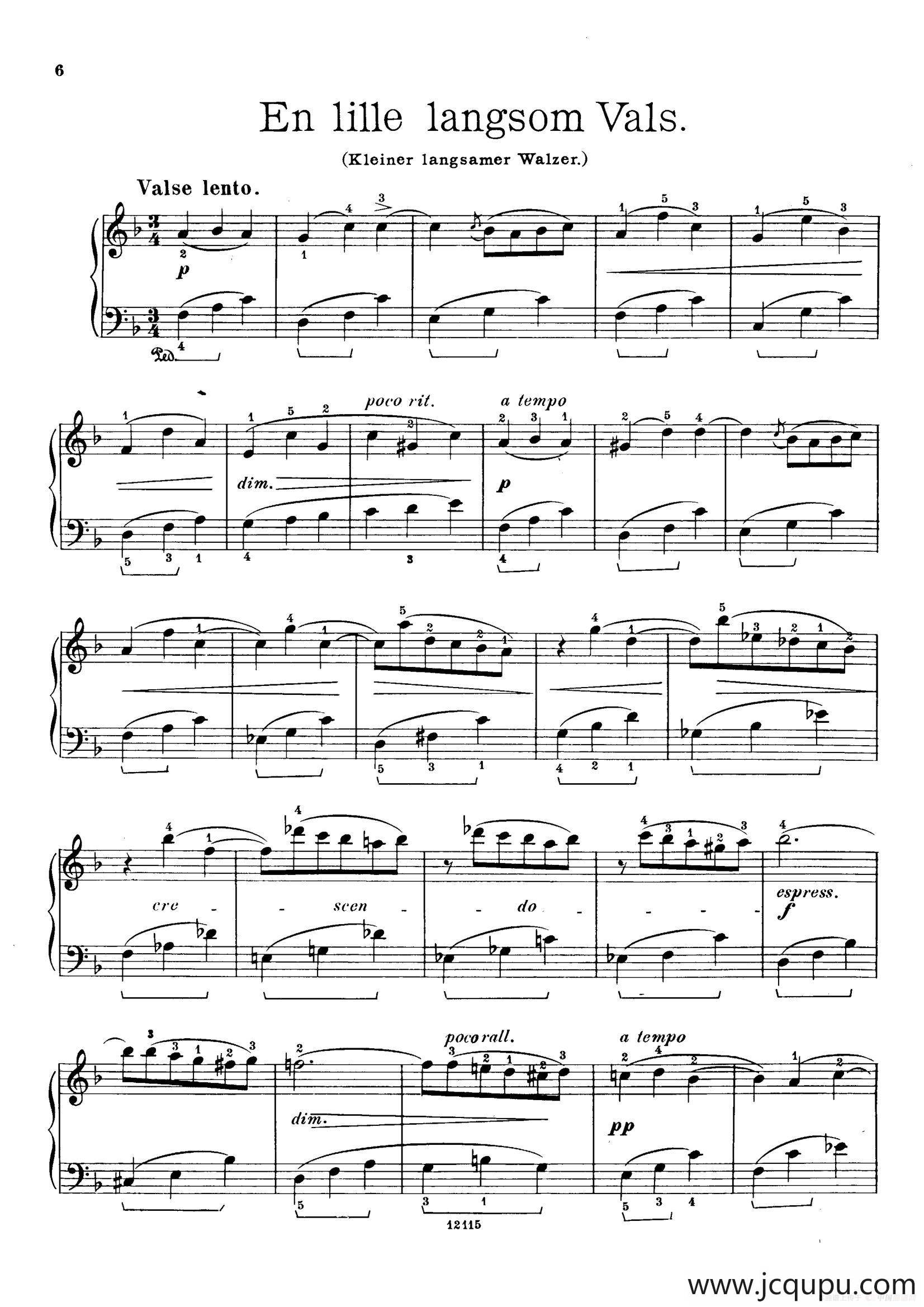 Six Humorous Bagatelles Op.11（6首幽默小品·3）简谱