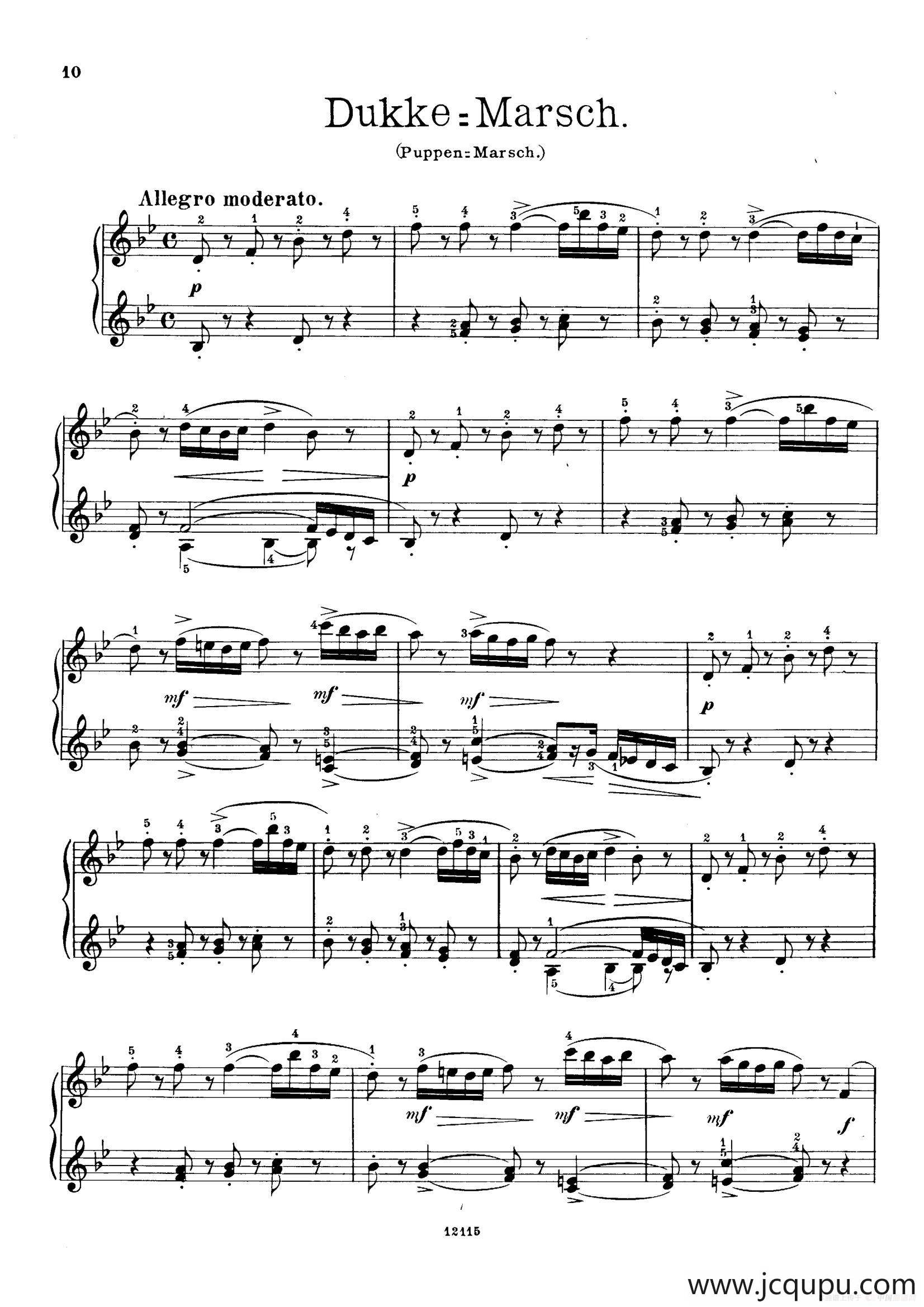 Six Humorous Bagatelles Op.11（6首幽默小品·5）简谱