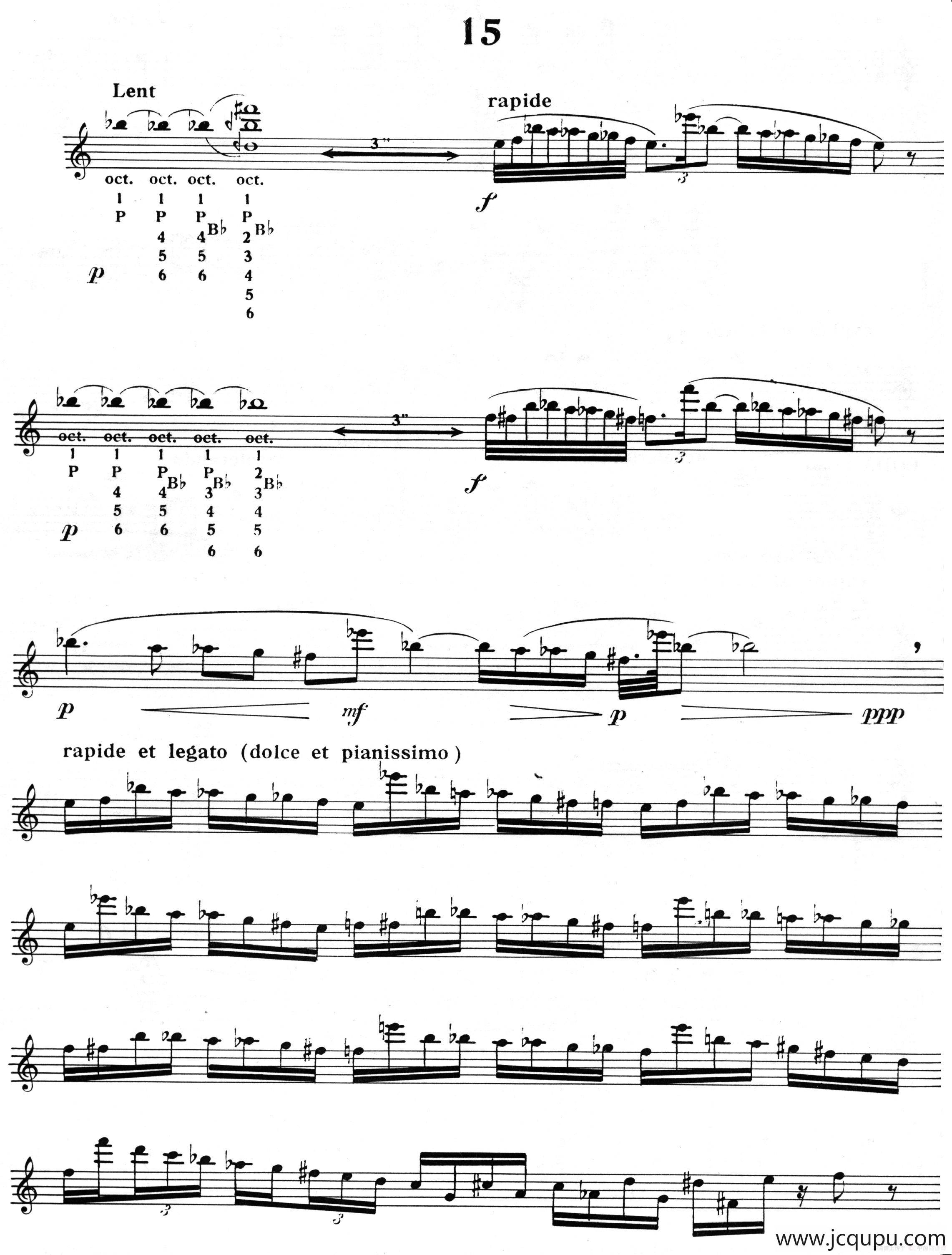 15首现代派练习曲（15）简谱