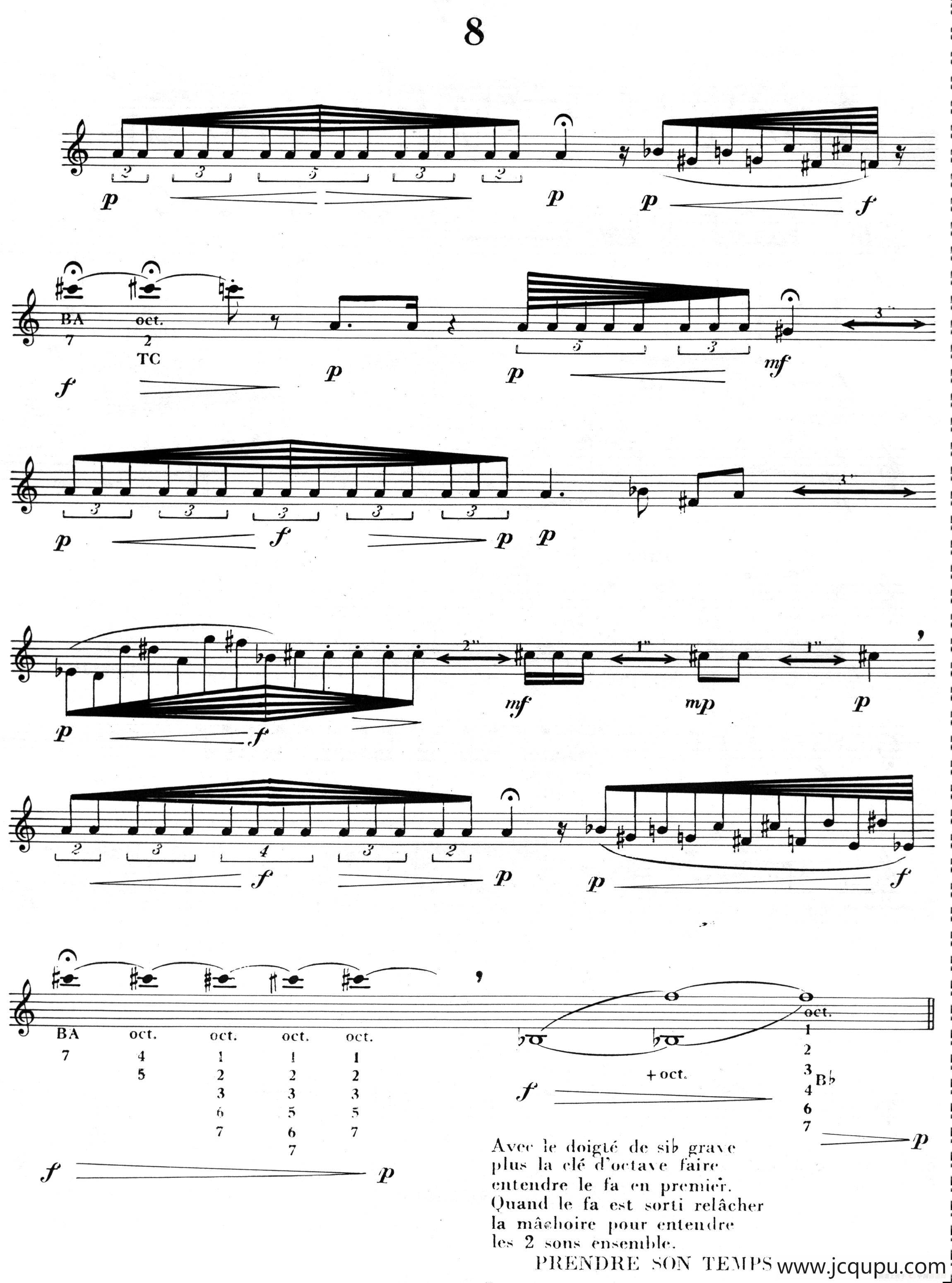 15首现代派练习曲（8）简谱