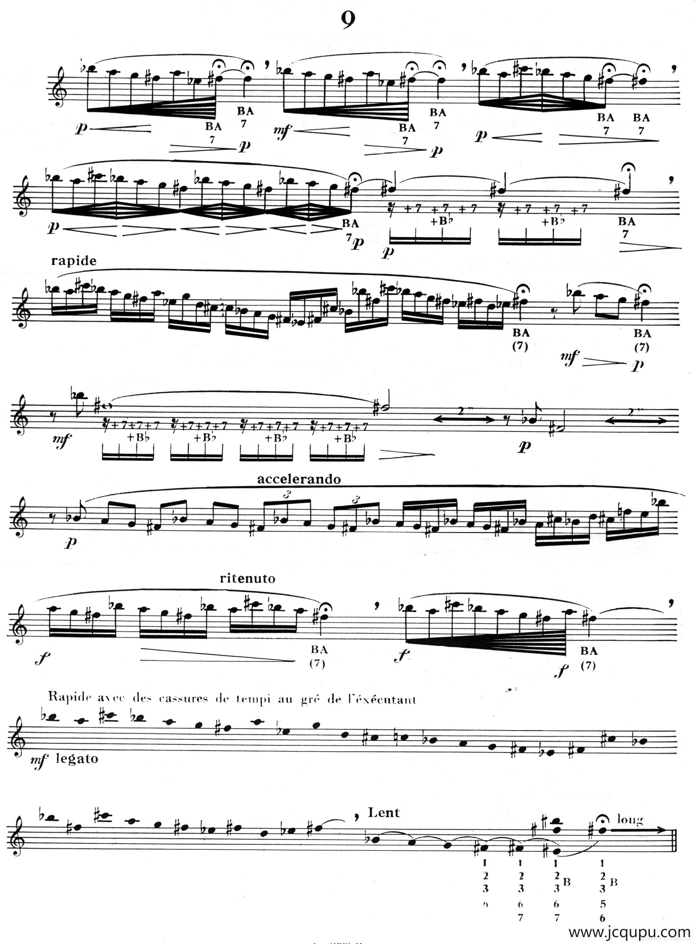 15首现代派练习曲（9）简谱