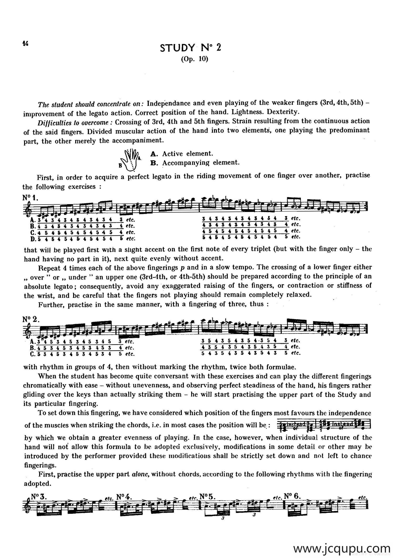 12 Etudes Op.10 柯尔托教学版（12首练习曲·2）简谱