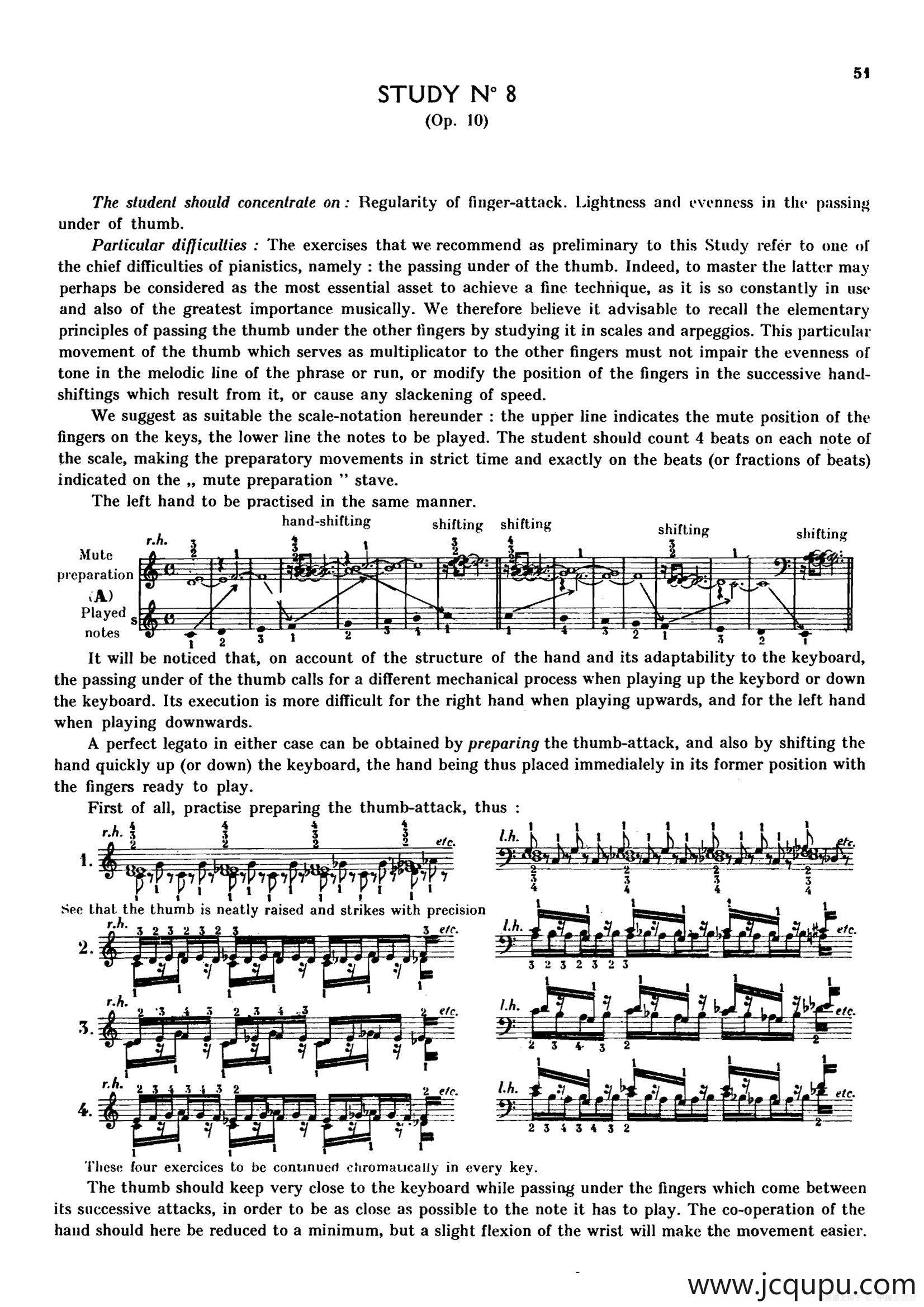 12 Etudes Op.10 柯尔托教学版（12首练习曲·8）简谱