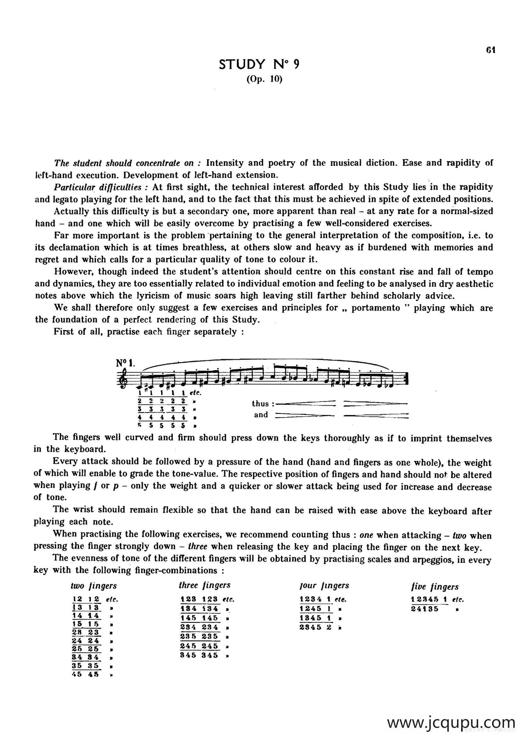 12 Etudes Op.10 柯尔托教学版（12首练习曲·9）简谱