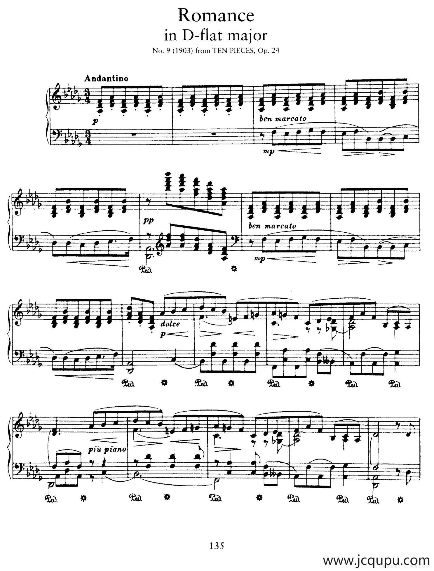 10 Pieces Op.24（10首钢琴小品 No.9）简谱