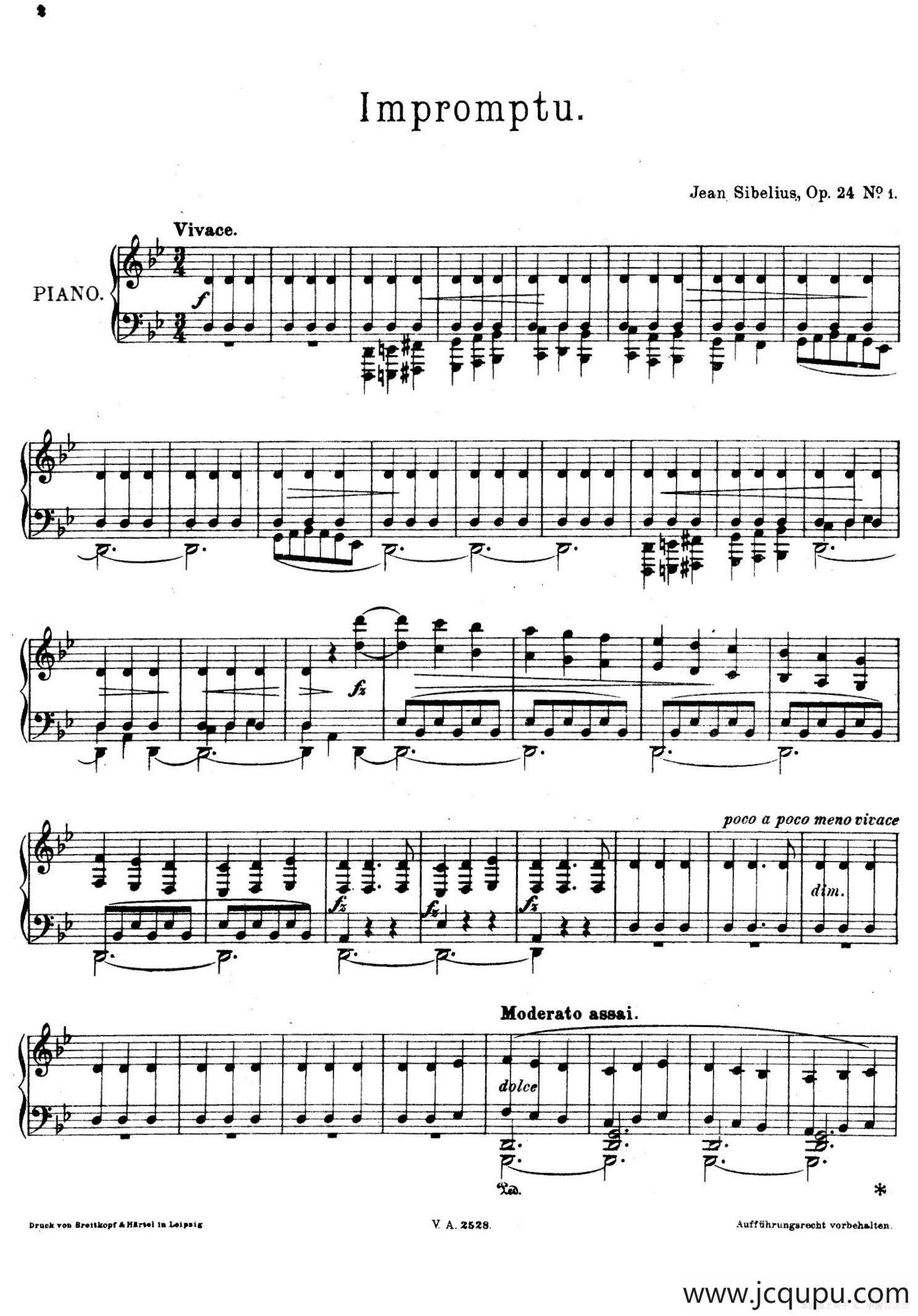 10 Pieces Op.24（10首钢琴小品 No.1）简谱