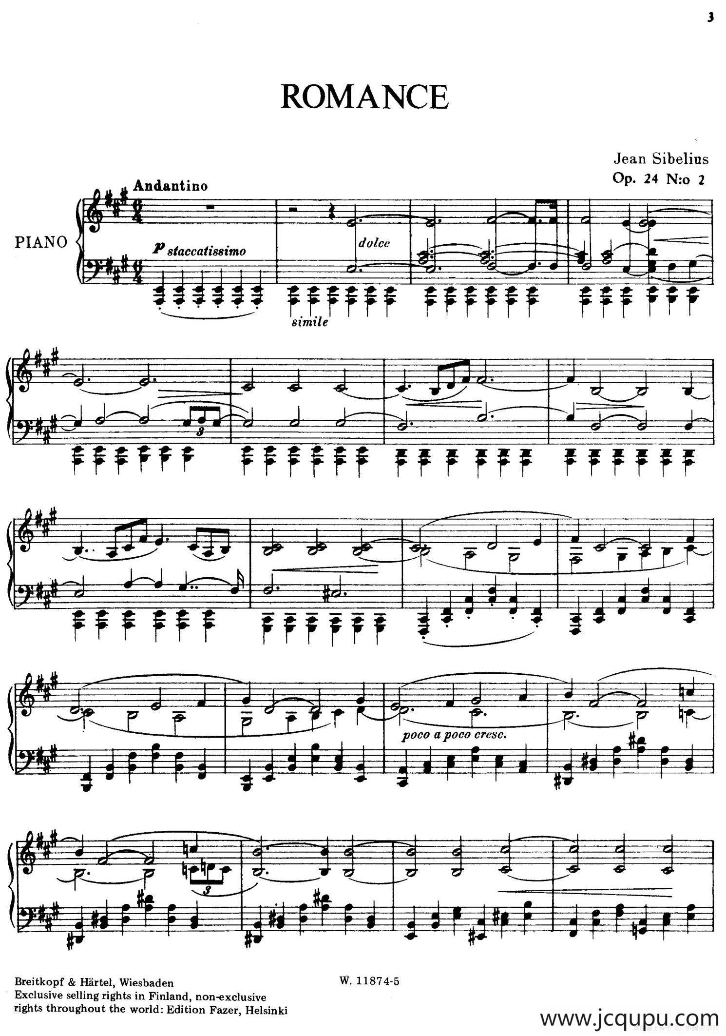 10 Pieces Op.24（10首钢琴小品 No.2）简谱