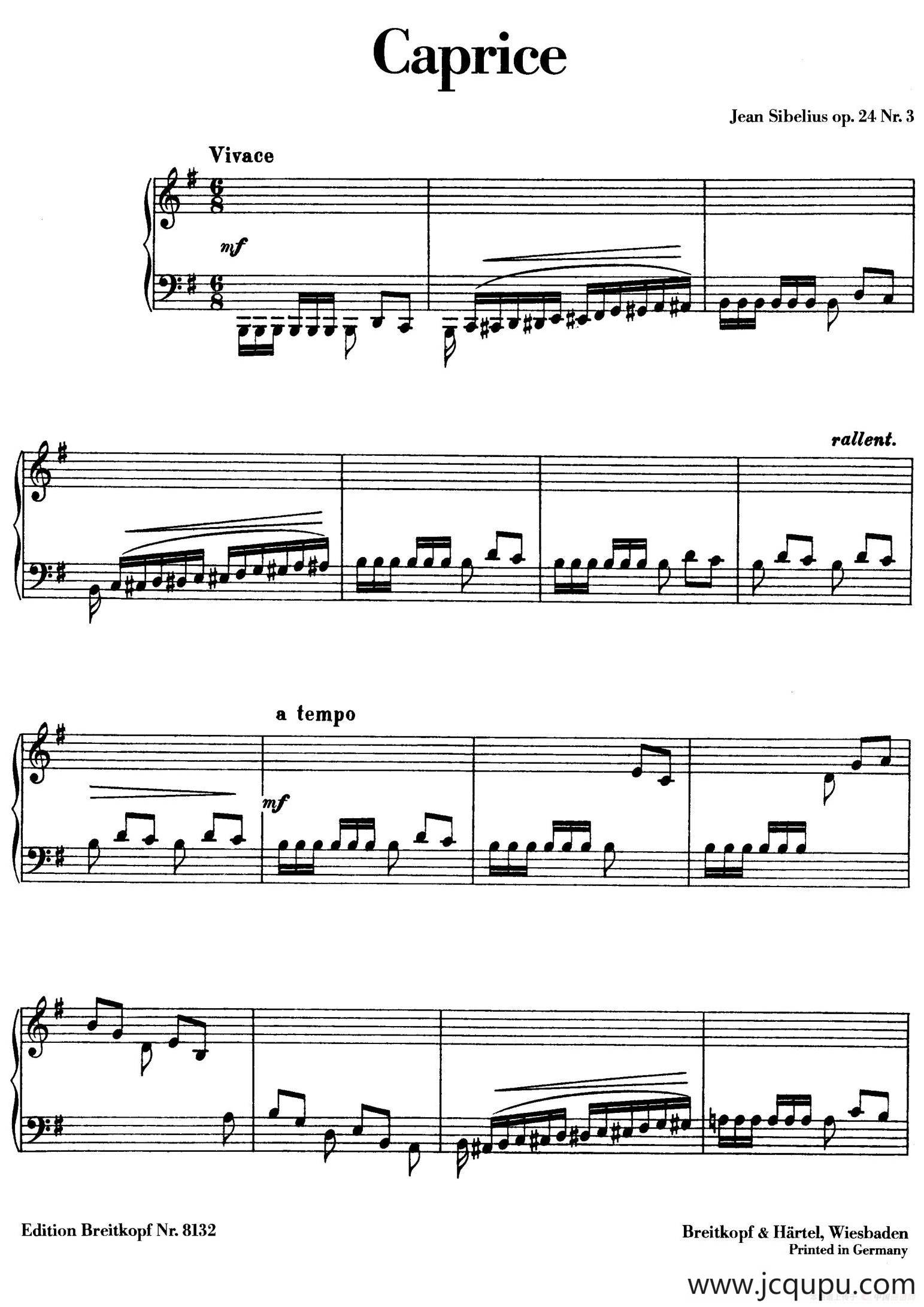 10 Pieces Op.24（10首钢琴小品 No.3）简谱