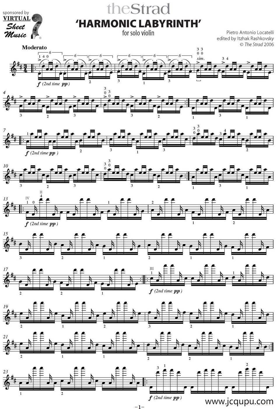 the Strad'HARMONIC LABYRINTH'简谱