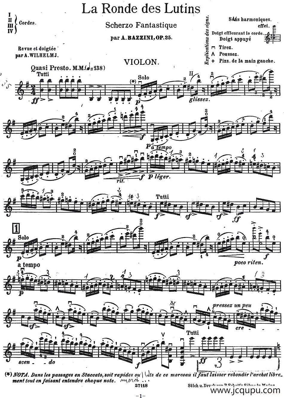 La Ronde des Lutins-Scherzo Fantastique OP.25 简谱