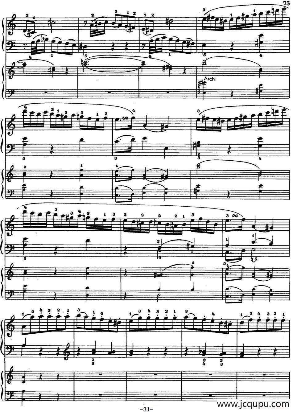 二十八部钢琴协奏曲 No.8（P31-38）简谱