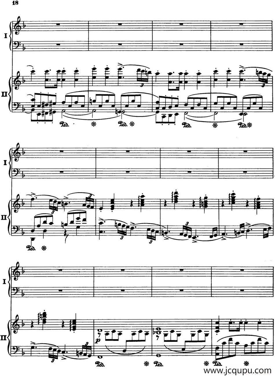 二十八部钢琴协奏曲 No.19（P16-30）简谱