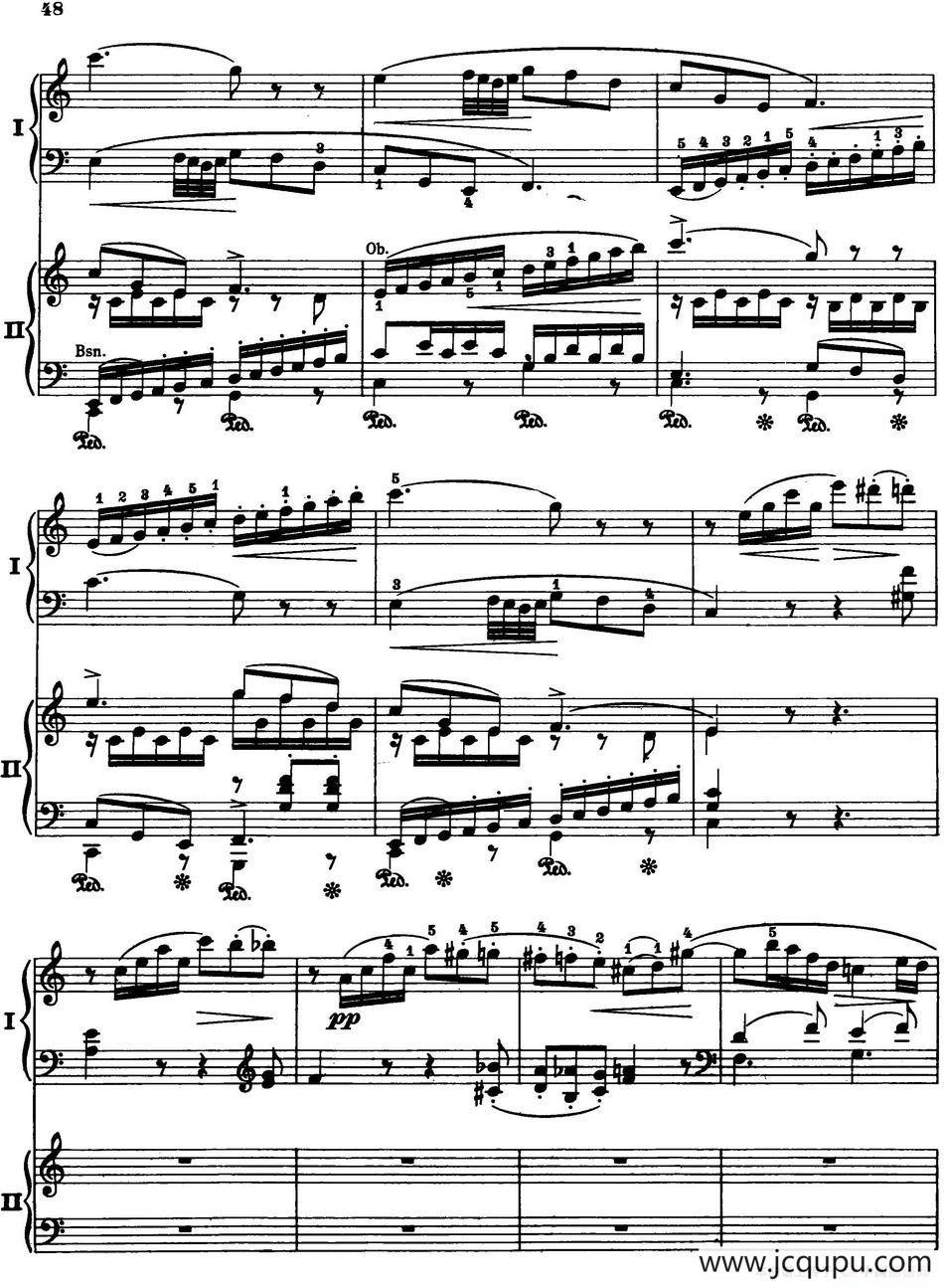 二十八部钢琴协奏曲 No.19（P46-60）简谱