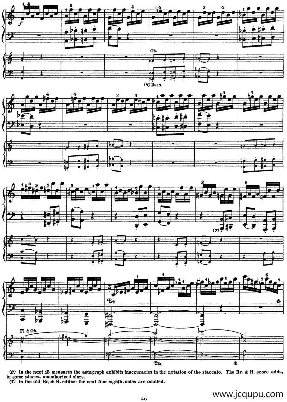 二十八部钢琴协奏曲 No.21（P46-54）简谱