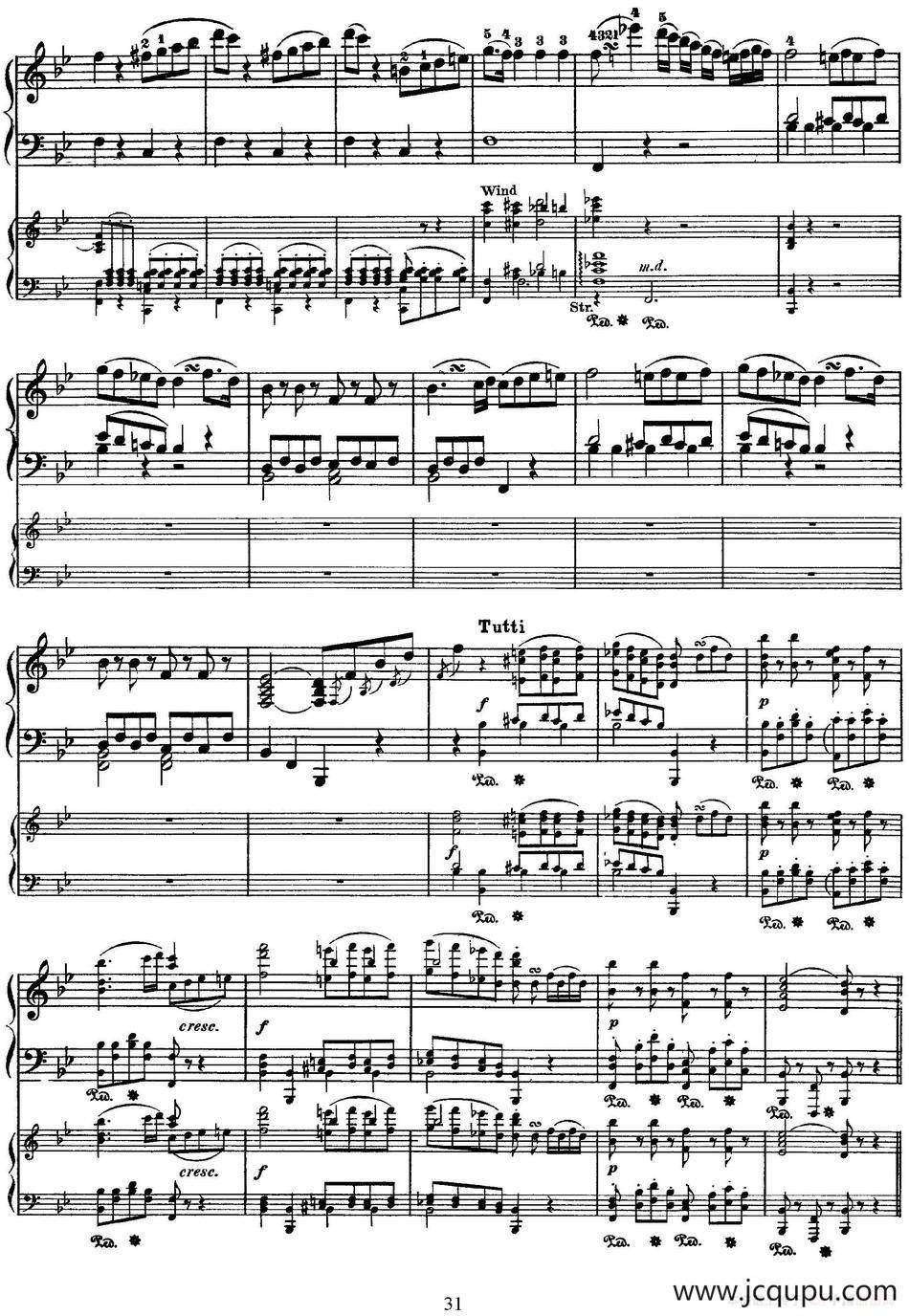 二十八部钢琴协奏曲 No.20（P31-45）简谱