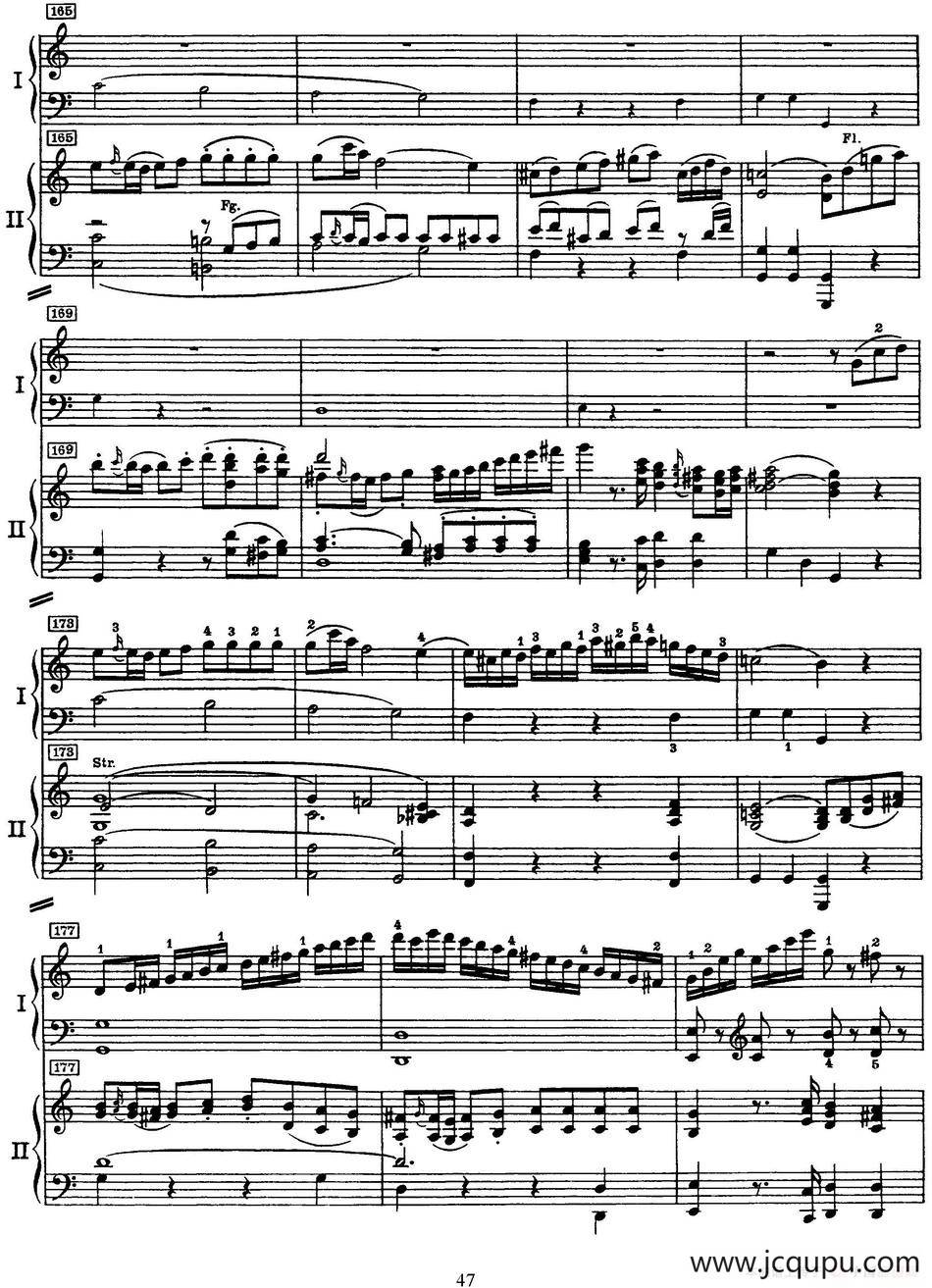 二十八部钢琴协奏曲 No.24（P46-53）简谱